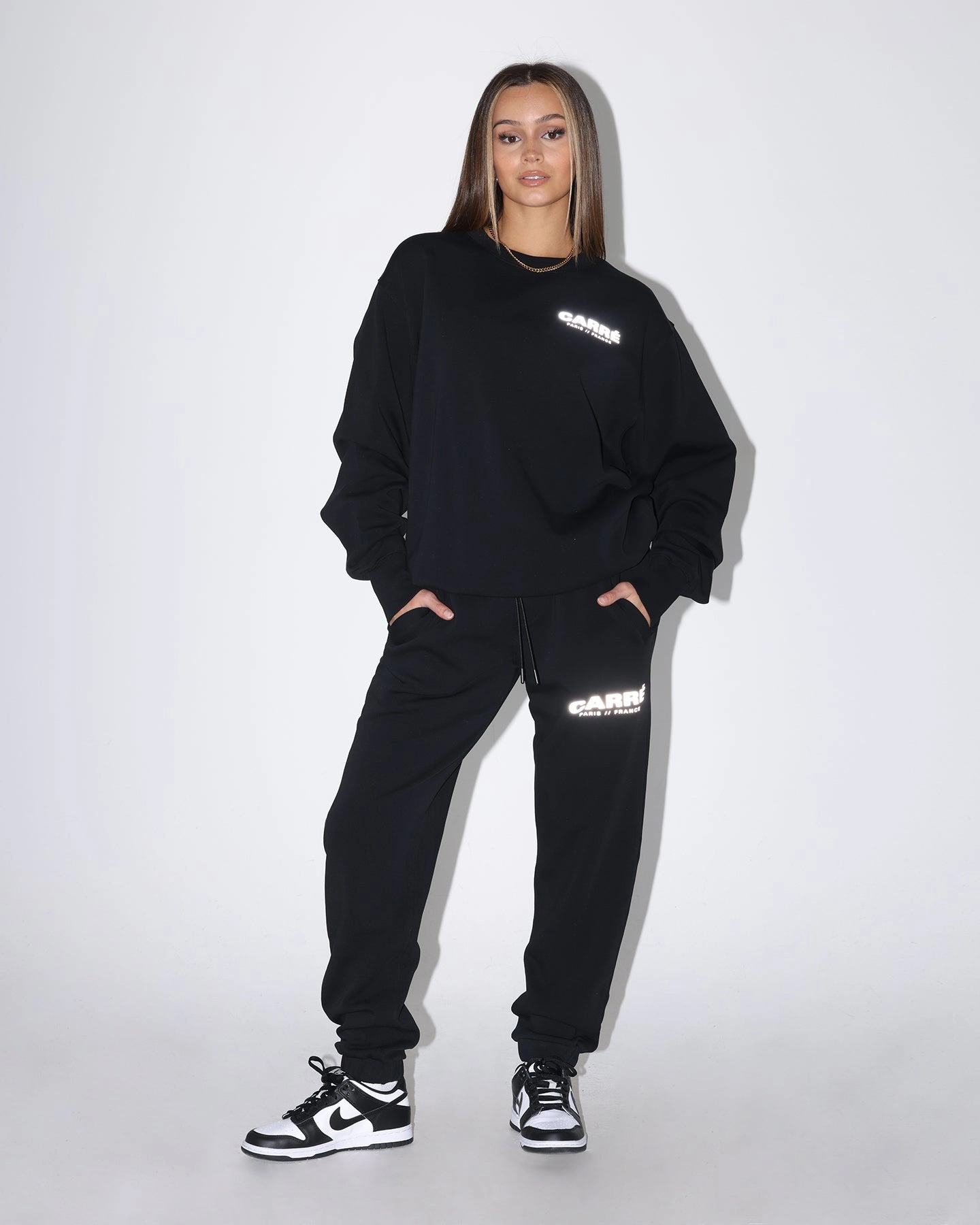 FlexibleHoodDesign Carre Premium Motion Crewneck Black
