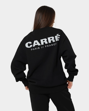 Bonded Zippers Carre Premium Motion Crewneck Black
