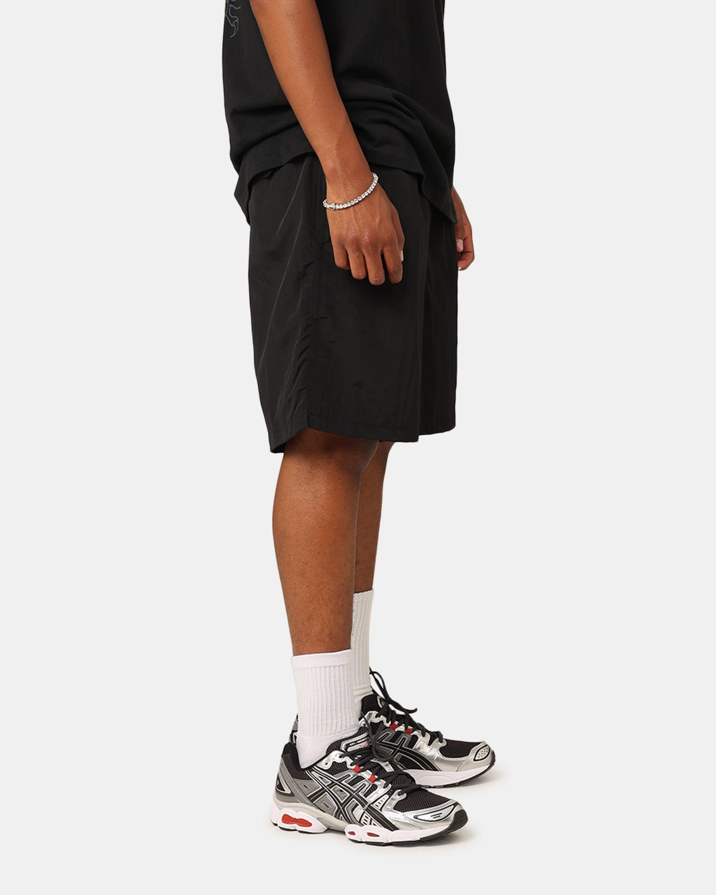 poolside gear ribbed texture St??ssy Dragon Nylon Shorts Black