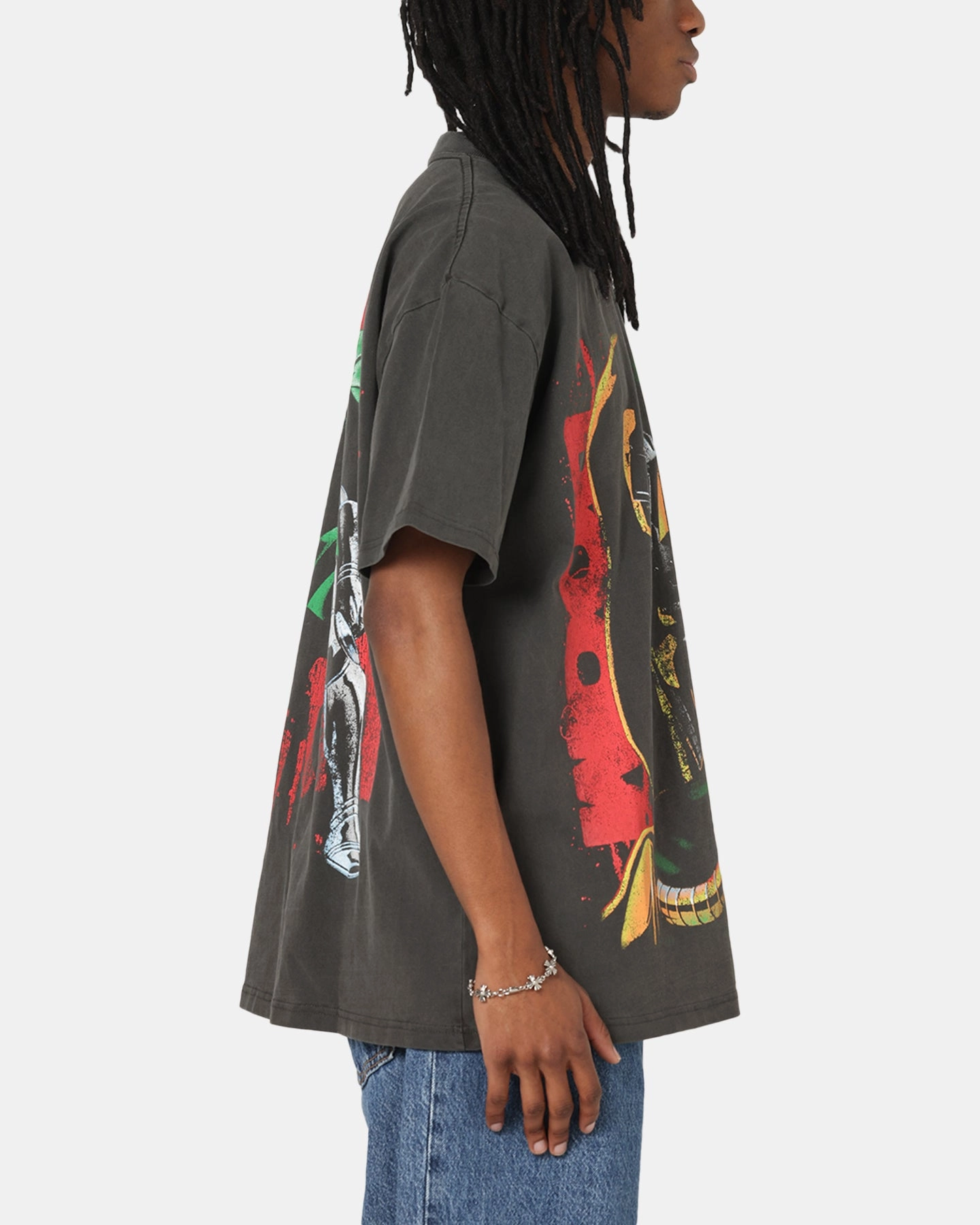 73 Studio Marvel Fantastic Four Doctor Doom Heavy T-Shirt Black Wash Versatile Comfort Daily Outfit