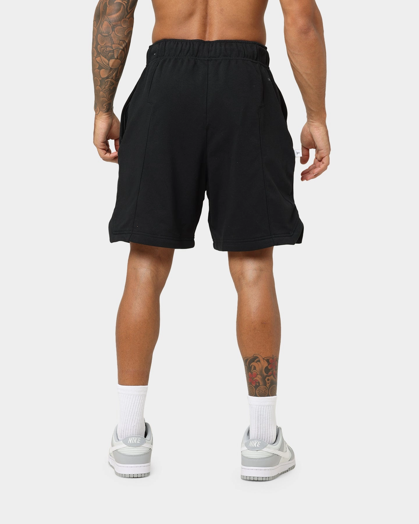 Reflective Trim Detail Jordan Zion Fleece Shorts Black