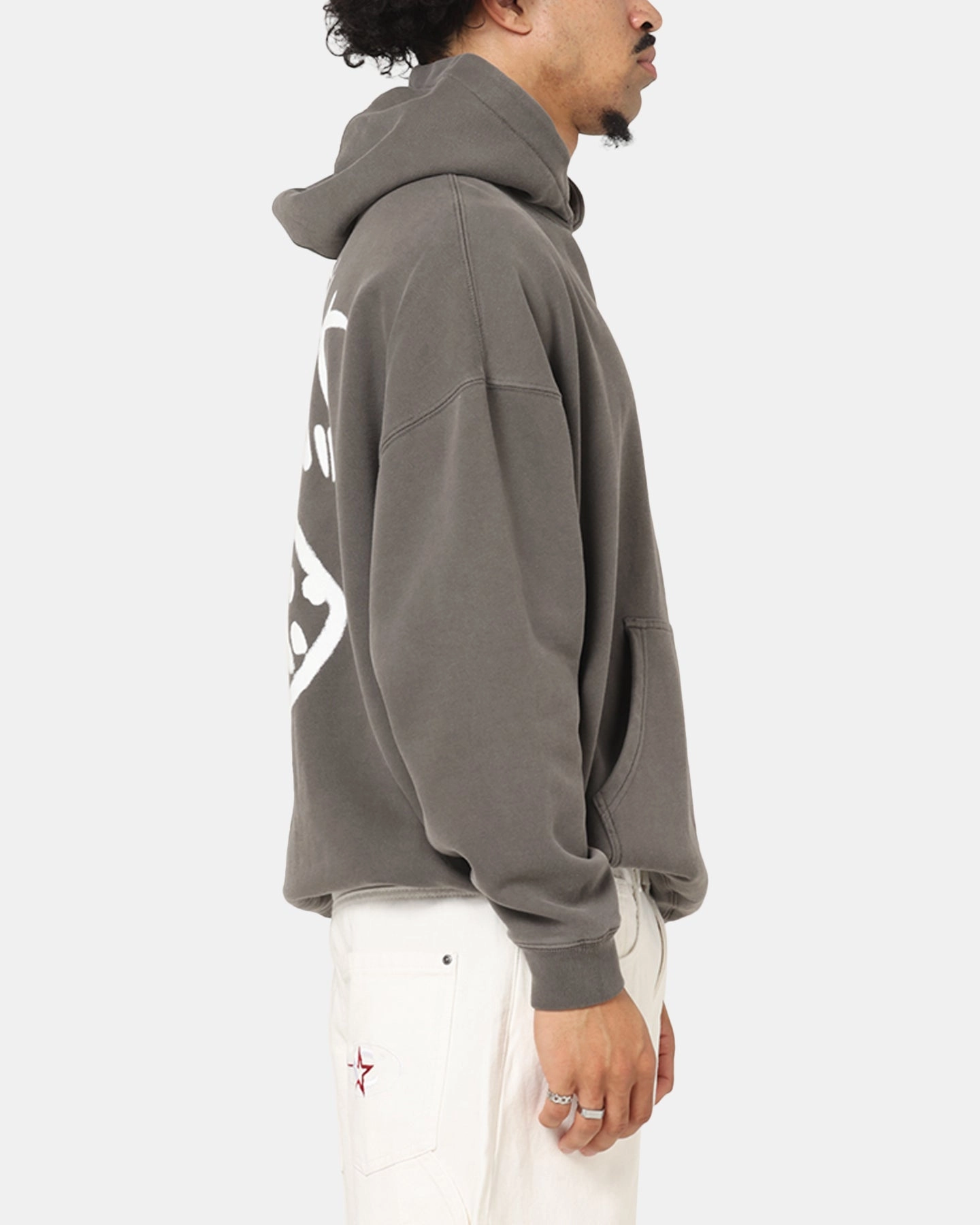 Carre Rolling Worldwide Hoodie Washed Charcoal Windbreaker Style