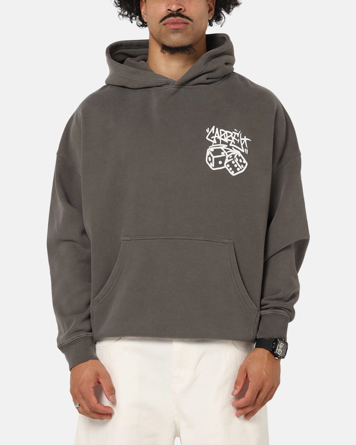 Charity Carre Rolling Worldwide Hoodie Washed Charcoal