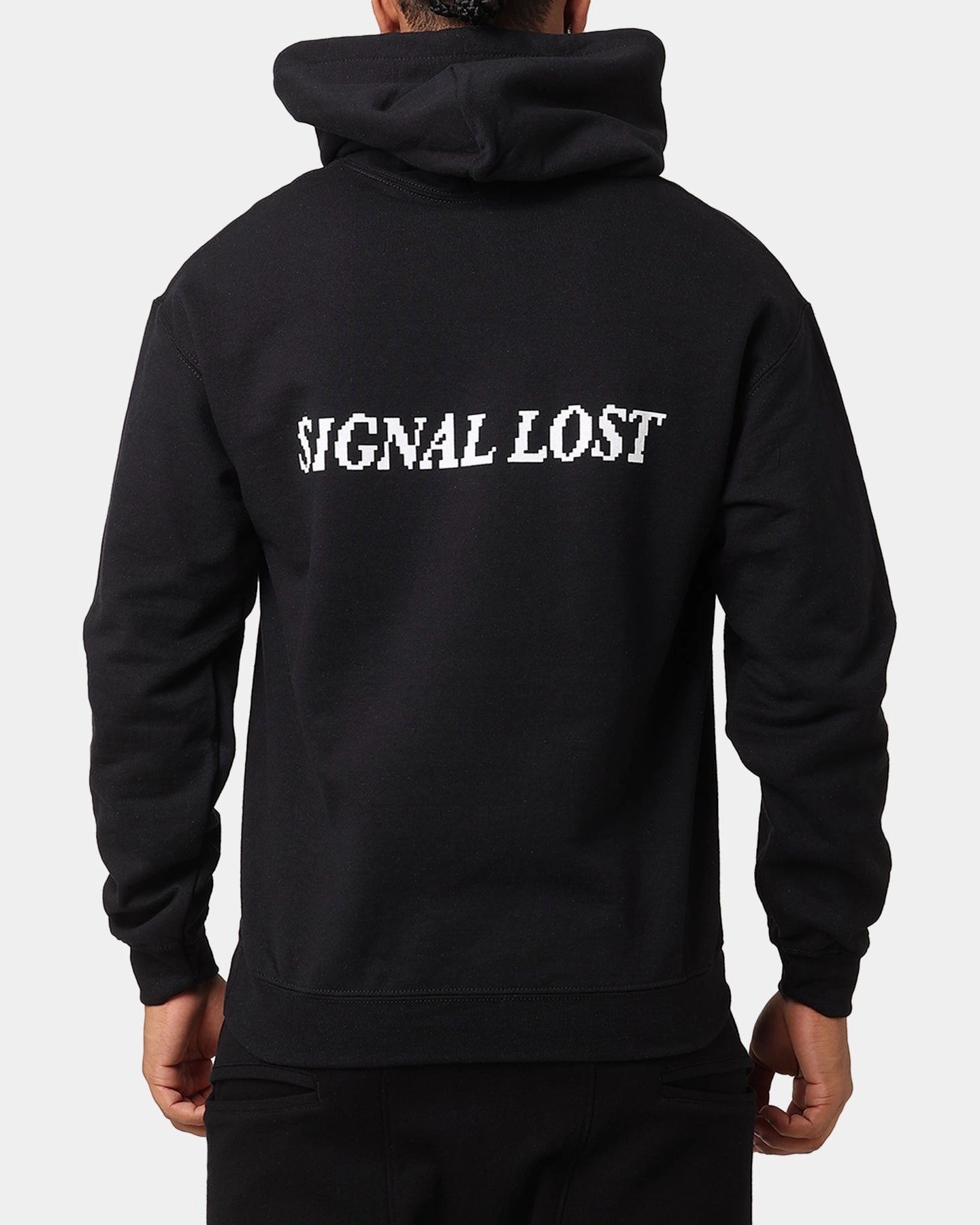 casual lunch Anti Slip Collar The Anti Order Signal Lost Hoodie Black