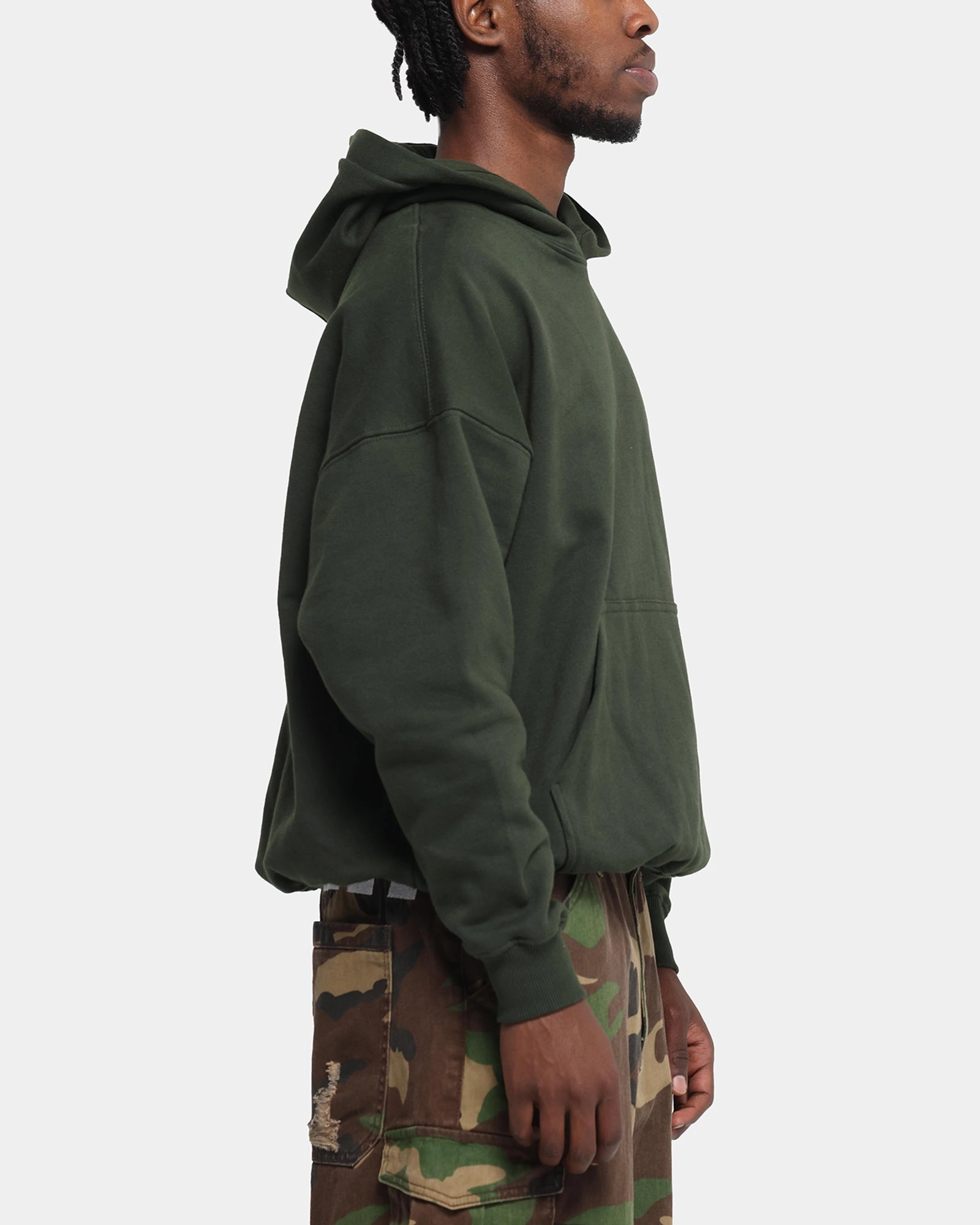 Carr?? Blanc Oversized Hoodie Dark Green easy move Strong - built