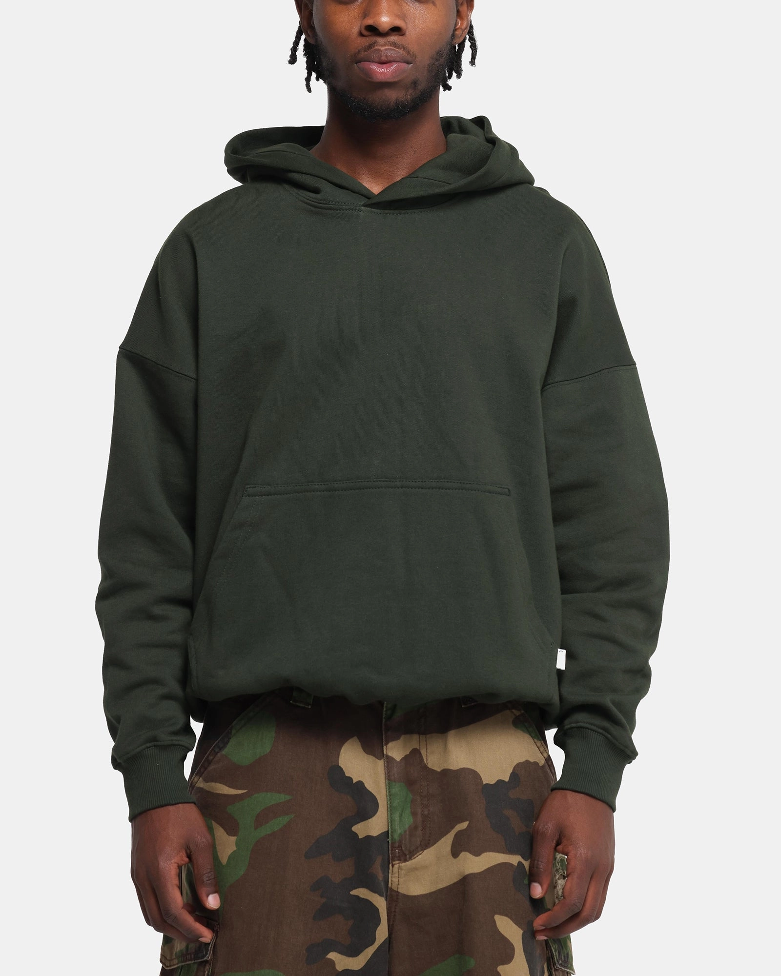 Carr?? Blanc Oversized Hoodie Dark Green import