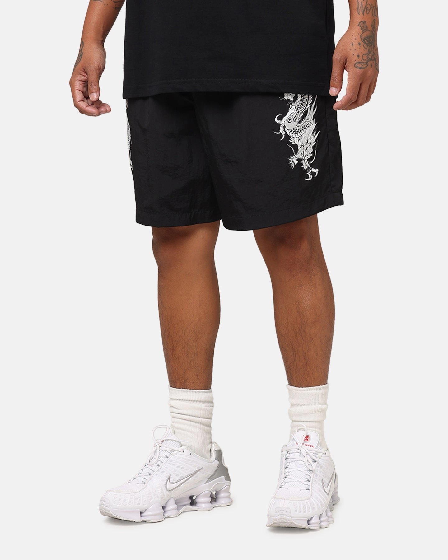 Fitness wear Ed Hardy Tribal Dragon Shorts Black