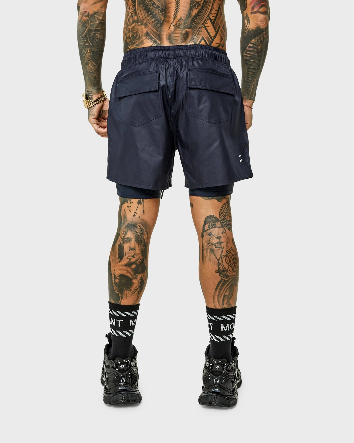 Saint Morta Icarus Athletic Shorts Navy Basketball shorts