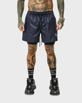 belt Saint Morta Icarus Athletic Shorts Navy