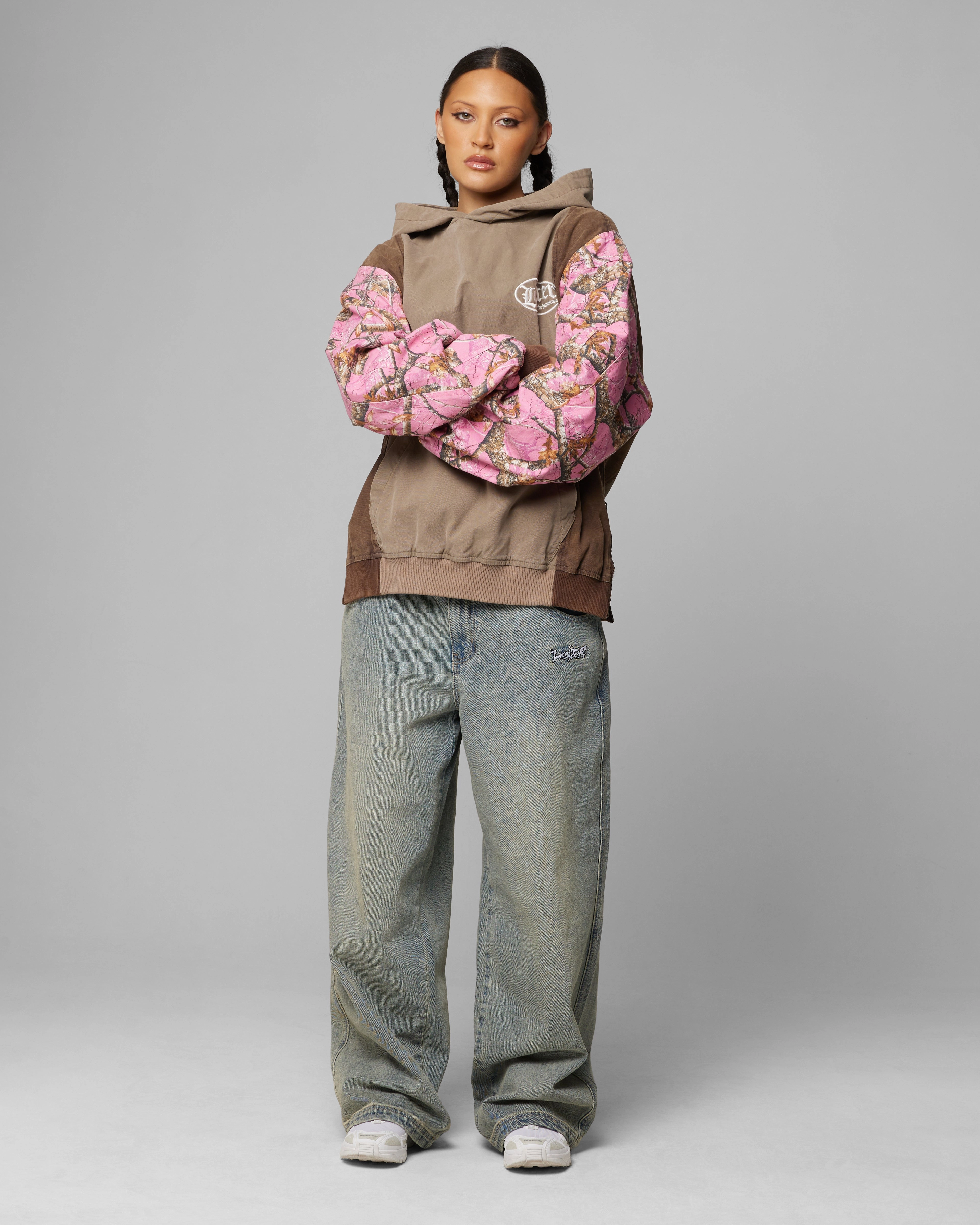 Protective Comfort Packable Construction Loiter Splinter Hoodie Pink Camo