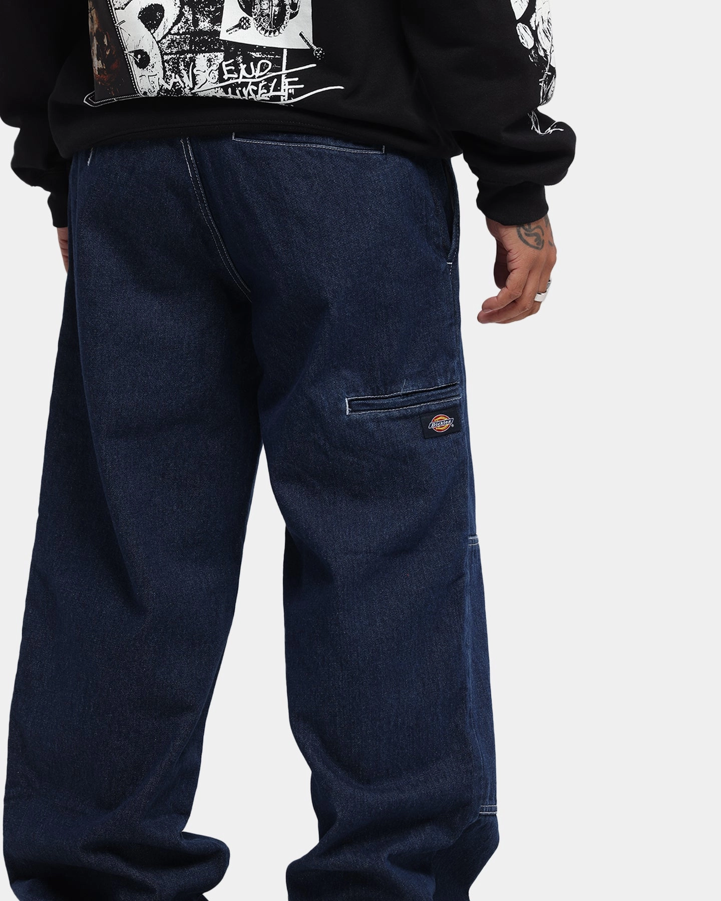 Regular Style Dickies 82-283AU Denim Jeans Rinsed Indigo