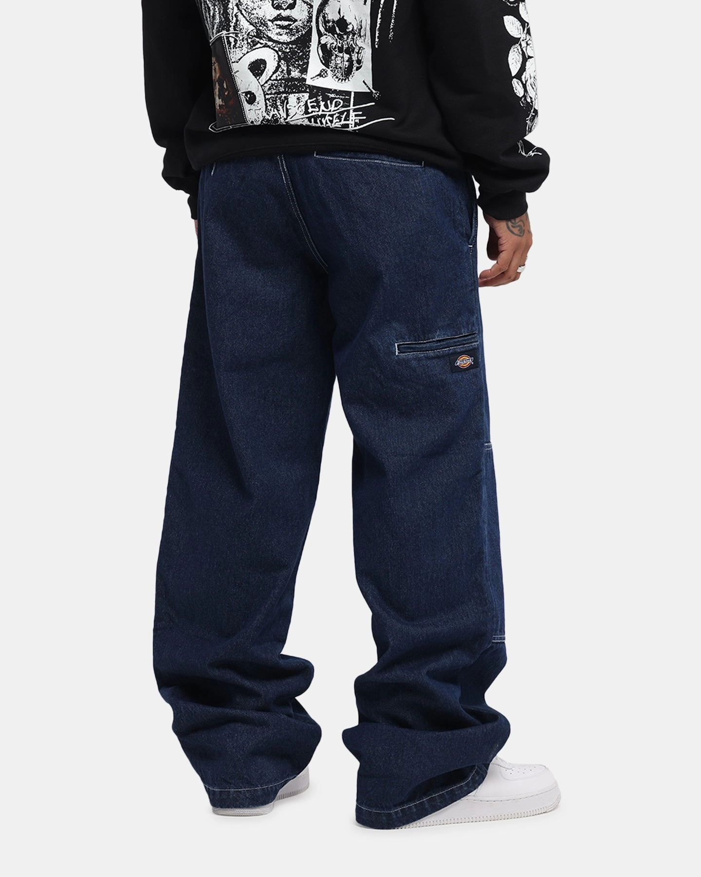 Dickies 82-283AU Denim Jeans Rinsed Indigo Sunny Vibes Rainy Day Shopping Day