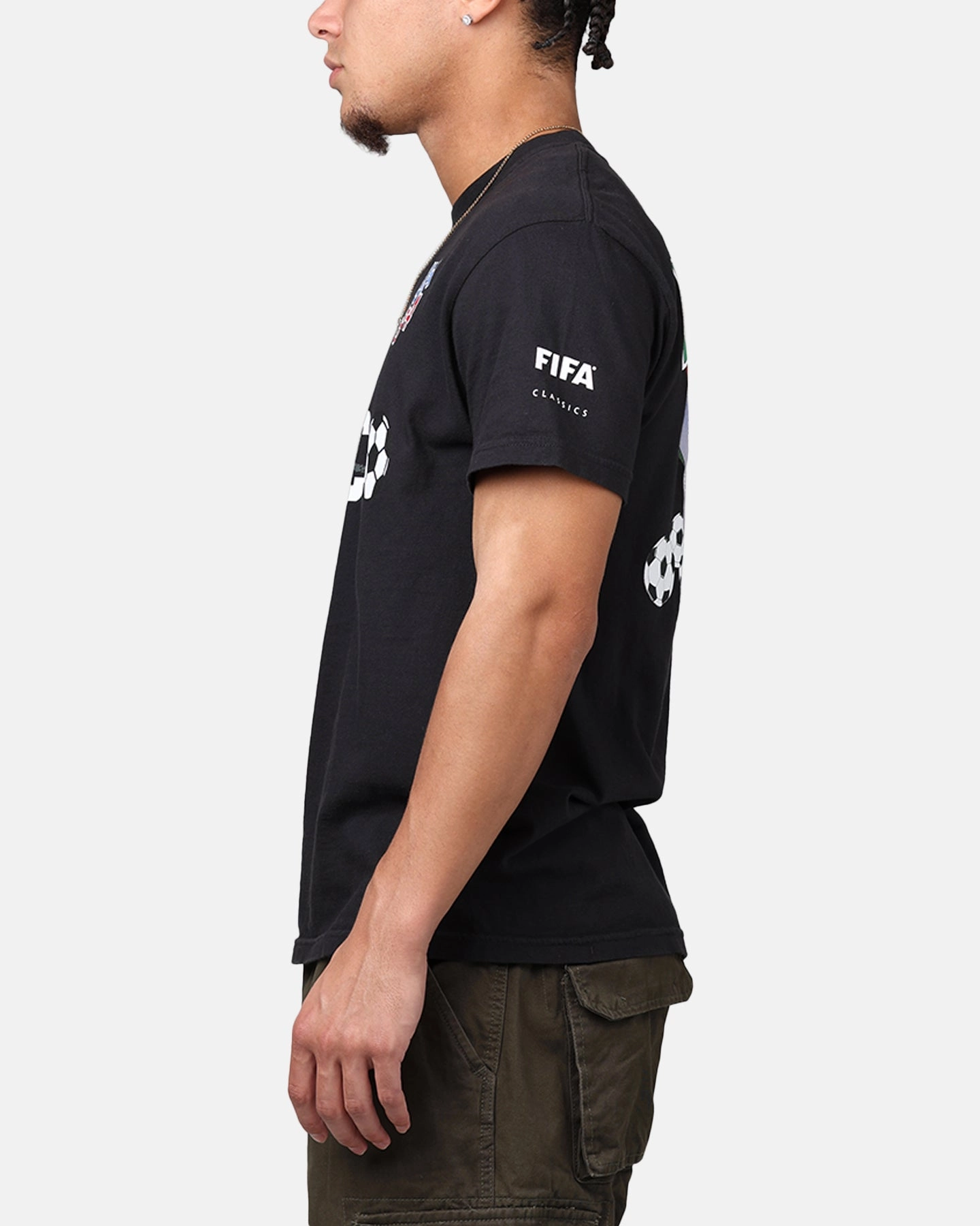 Fifa FIFA 1994 Mexico T-Shirt Black Office Casual Casual and Soft
