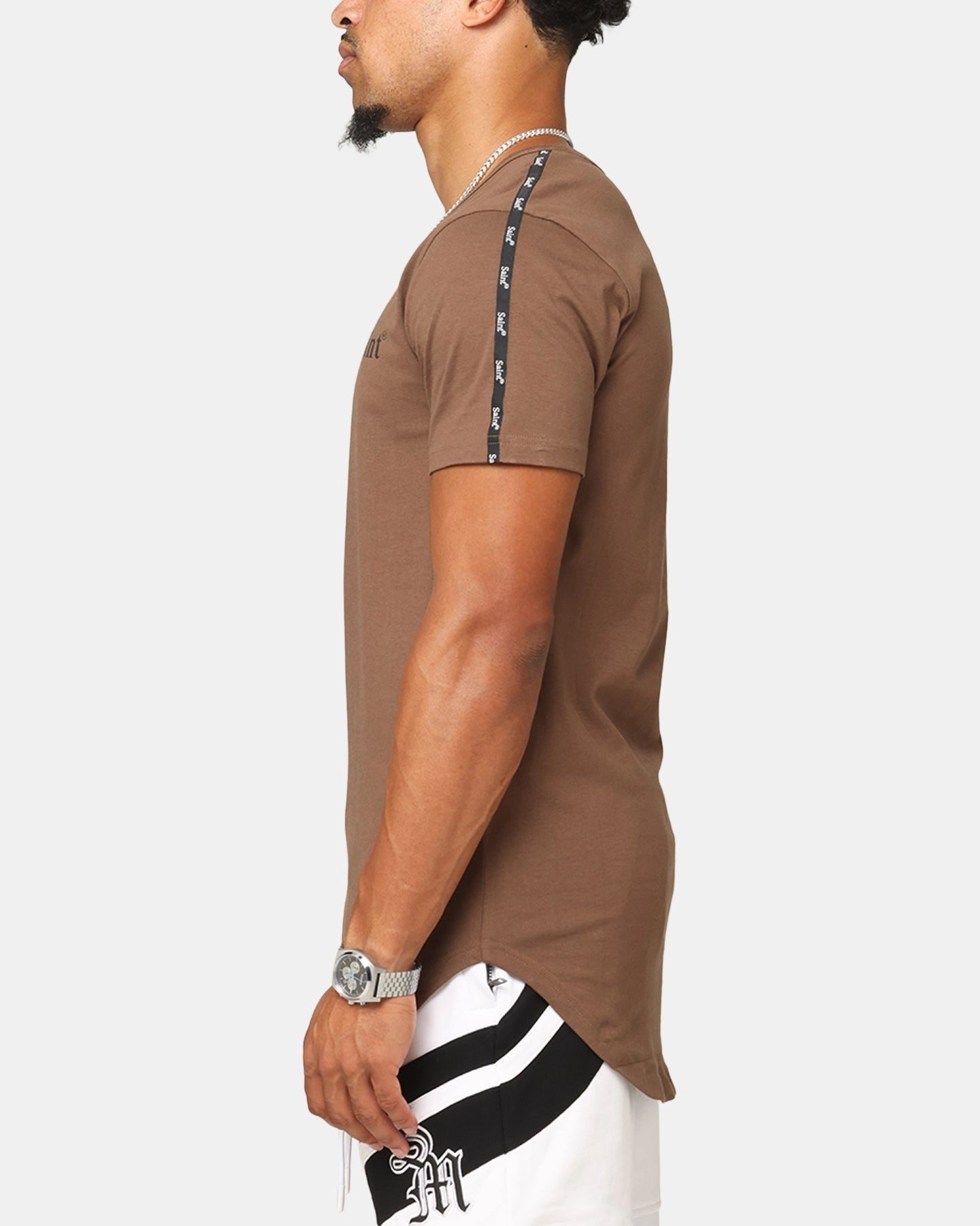 Non Fading Material Saint Morta Numeraire Sport El Duplo T-Shirt Dark Brown