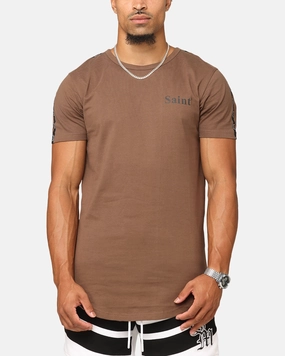 Saint Morta Numeraire Sport El Duplo T-Shirt Dark Brown Non Restrictive Cut