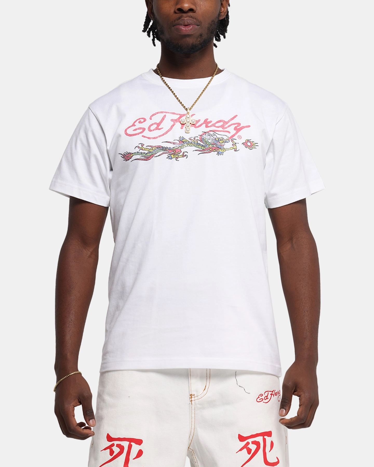 Everyday Style Ed Hardy Rising Dragon Vintage T-Shirt White