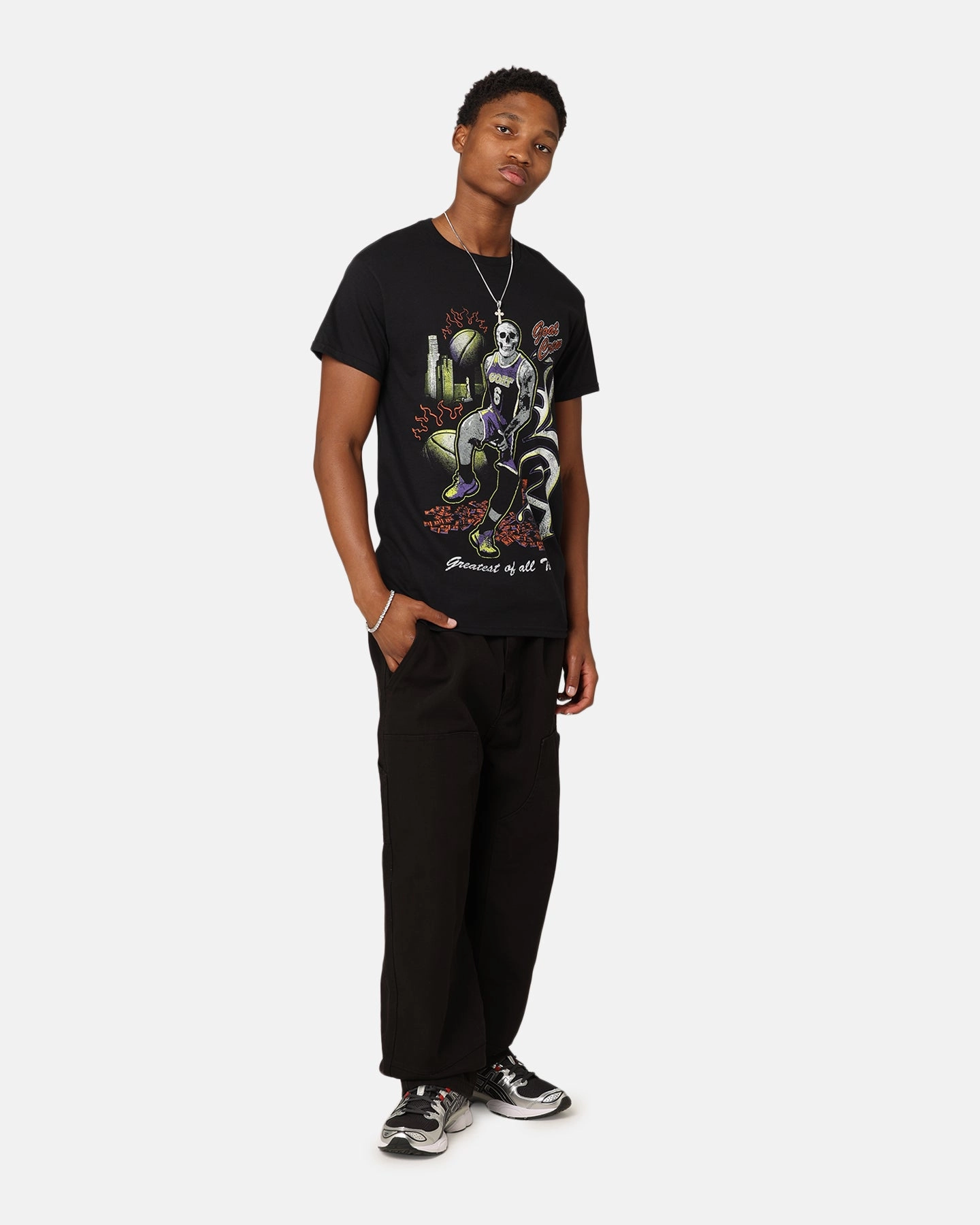 Stylish piece Goat Crew Big LA Baller T-Shirt Black