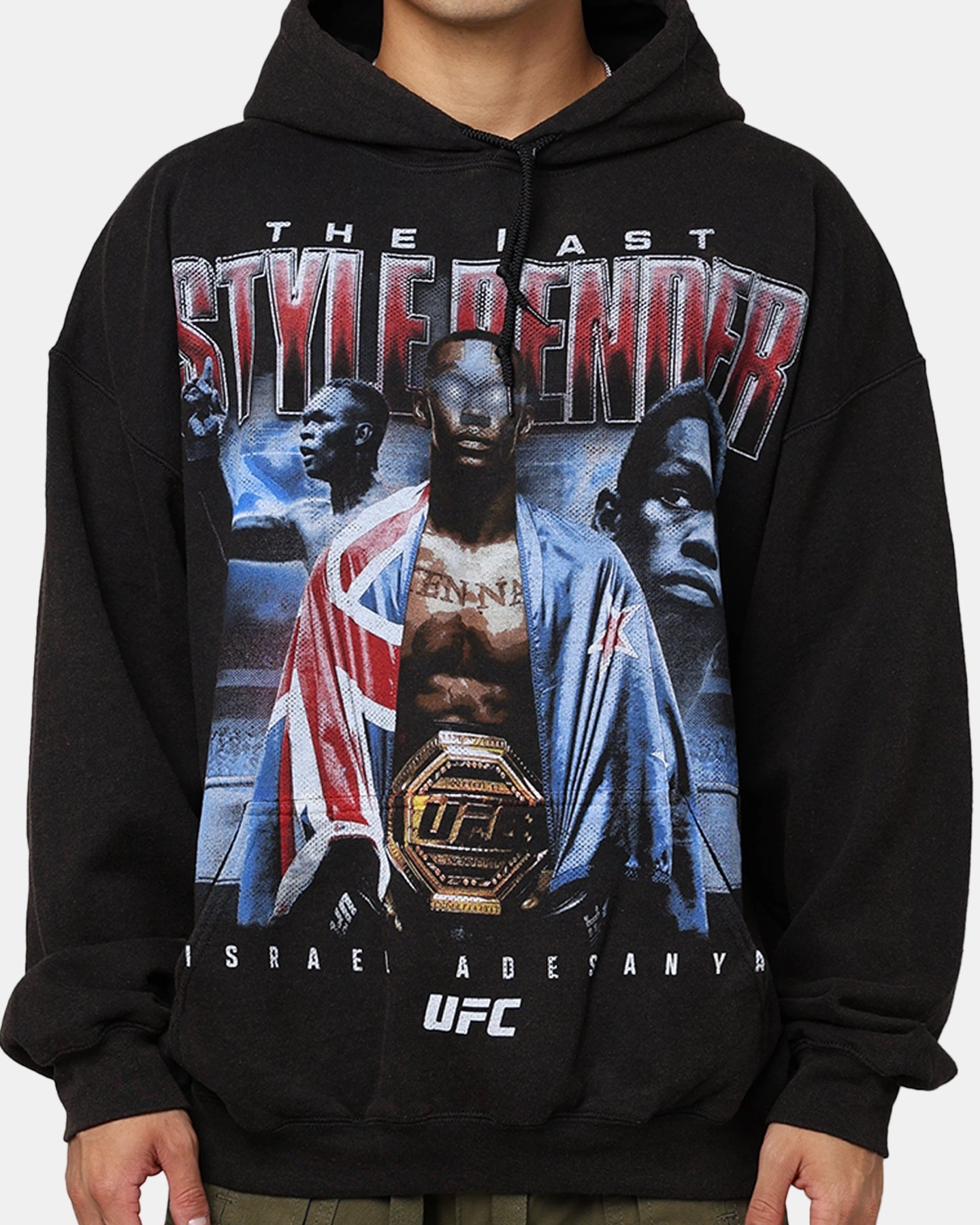 Distribute Fashion Shield UFC By Goat Crew Israel Adesanya Hoodie Black Wash