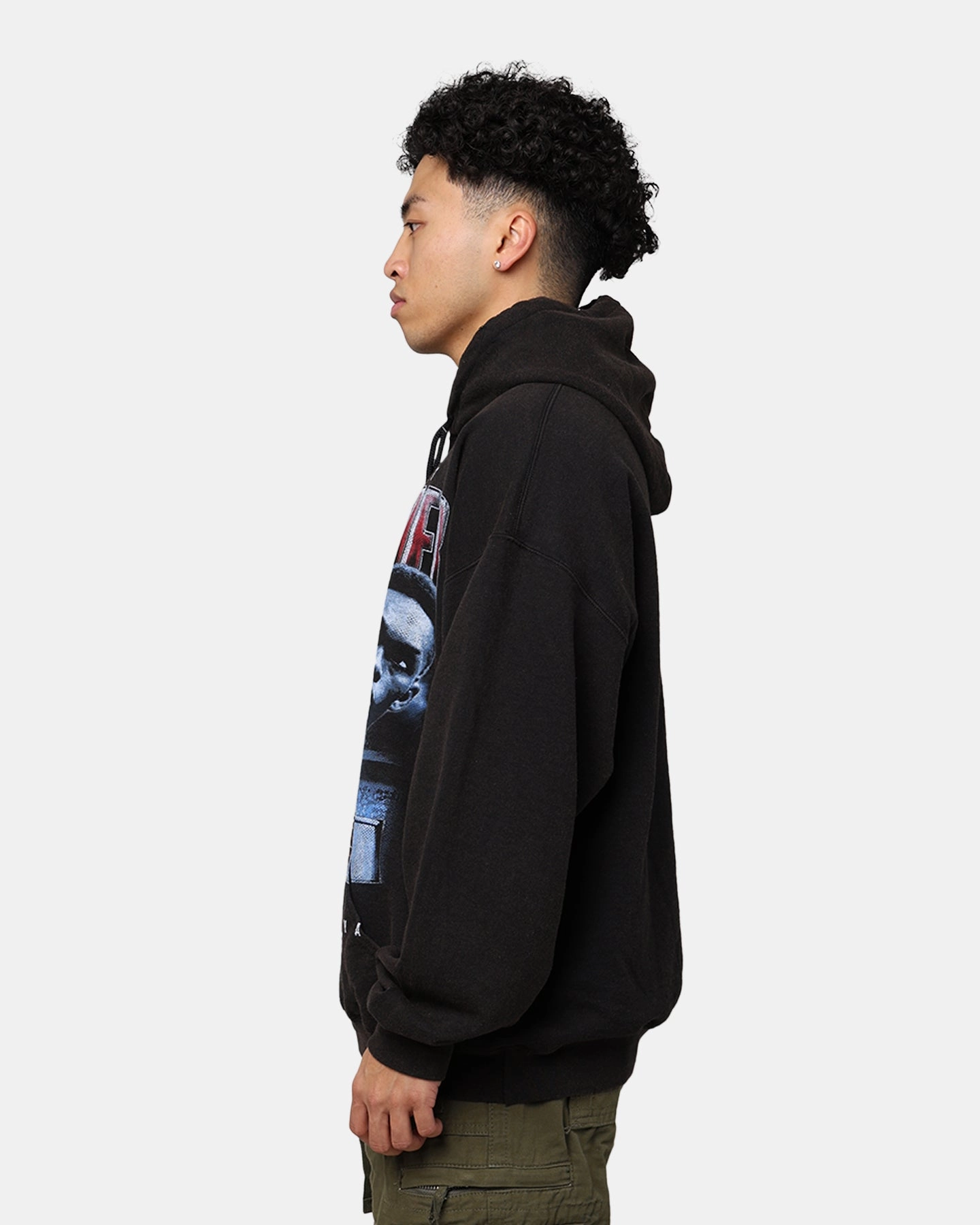 UFC By Goat Crew Israel Adesanya Hoodie Black Wash picnic - goers DualZipper