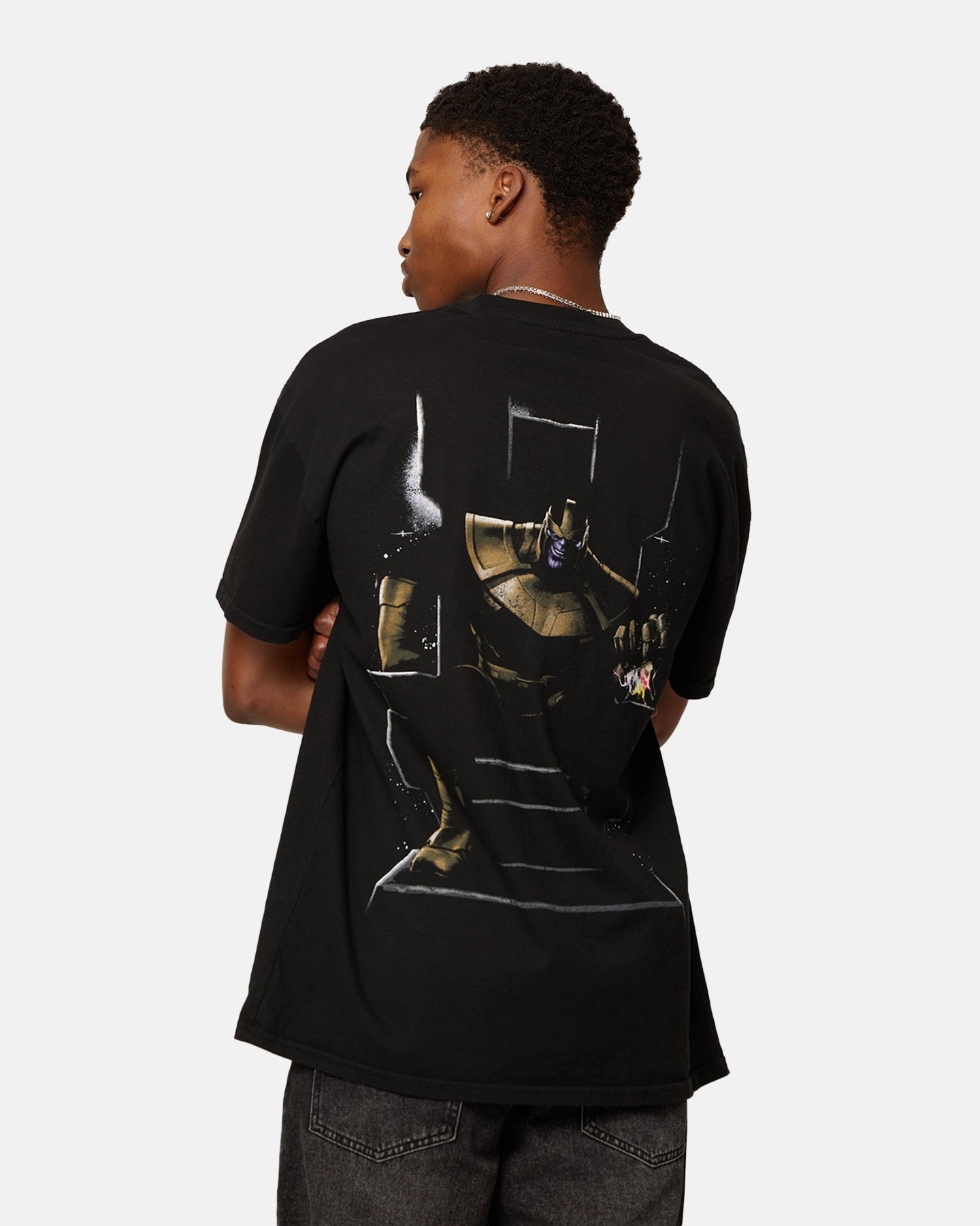 SkinFriendlyFibers Marvel Thanos Heavyweight T-Shirt Black