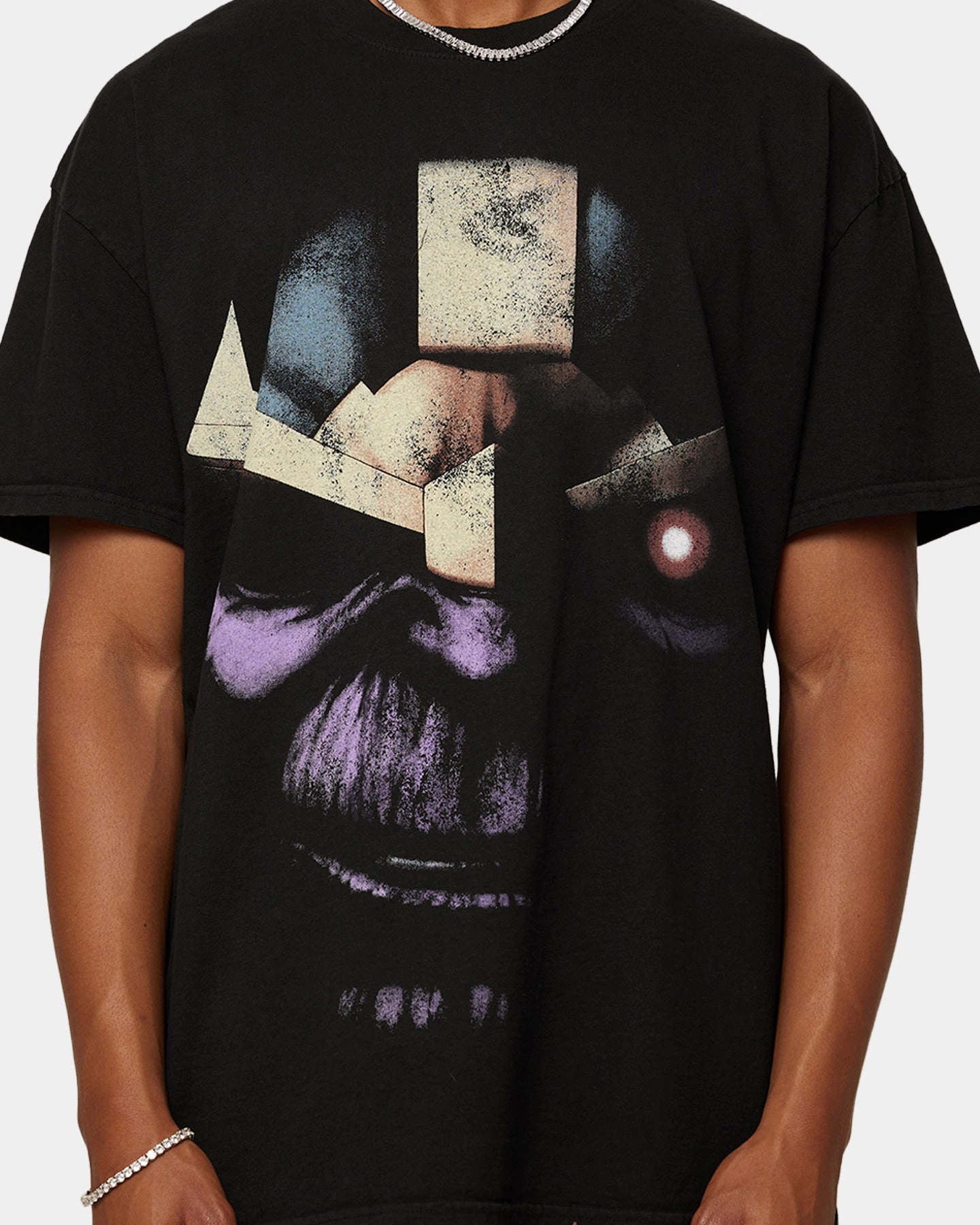 All-Season Wear Marvel Thanos Heavyweight T-Shirt Black