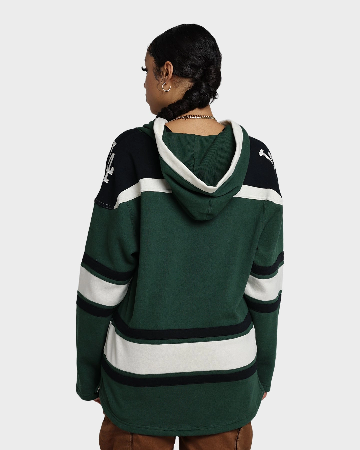 Infrastructure Magnet 47 Brand Los Angeles Dodgers Superior Lacer Hoodie Dark Green