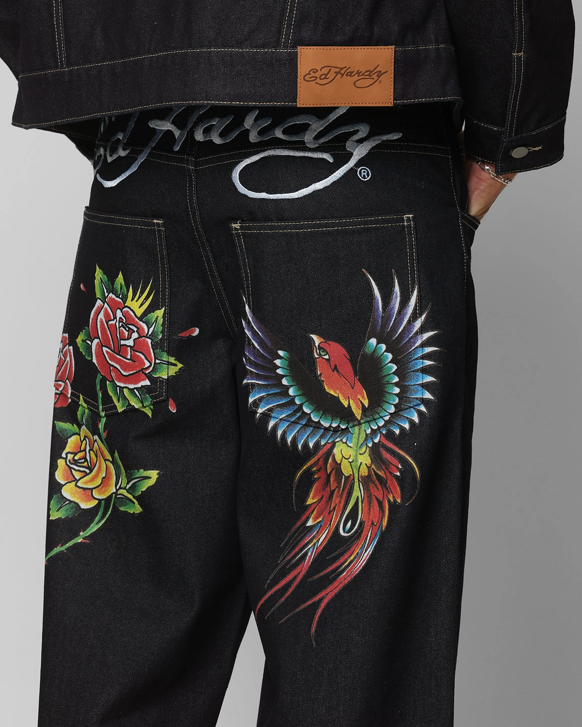 Fit Layer Ed Hardy Denim Jeans Raw Indigo