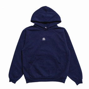 global market Anti Ride Up Design Sole Classics Micro Logo Hoodie 'Navy'