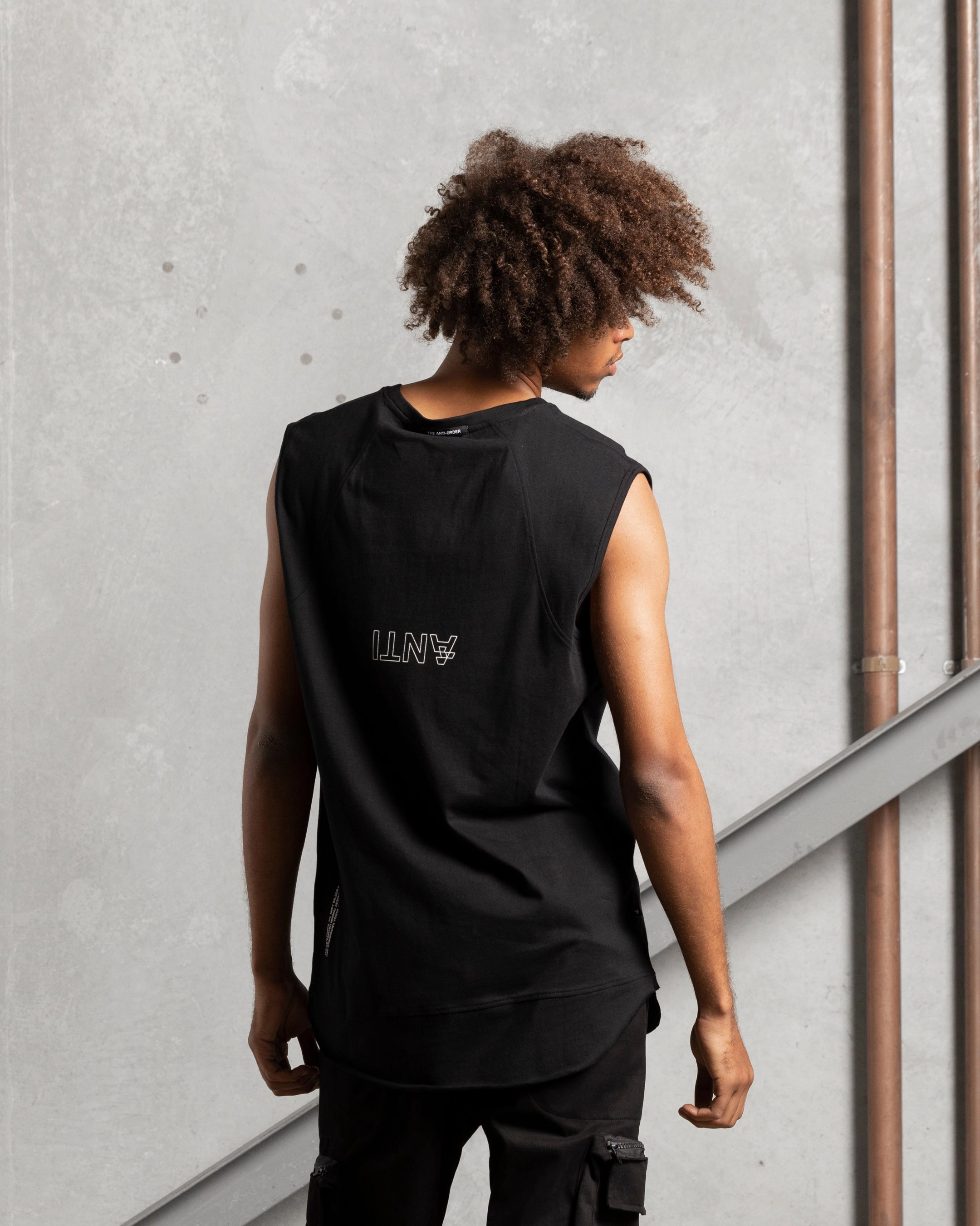 The Anti Order Killa Gorilla Panelled Singlet Black Light Casual Wear Reinforced Collar