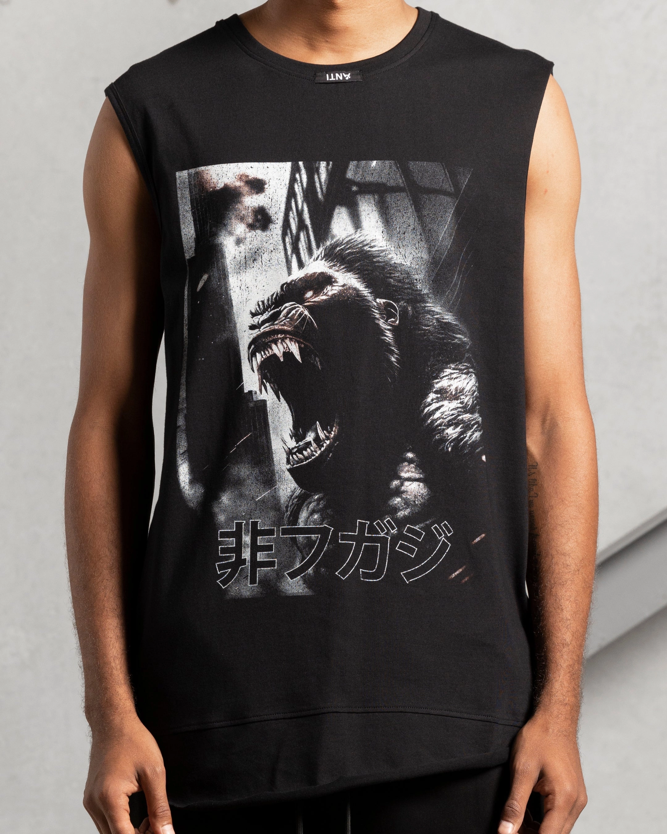 The Anti Order Killa Gorilla Panelled Singlet Black Quick Comfort Versatile Outfit