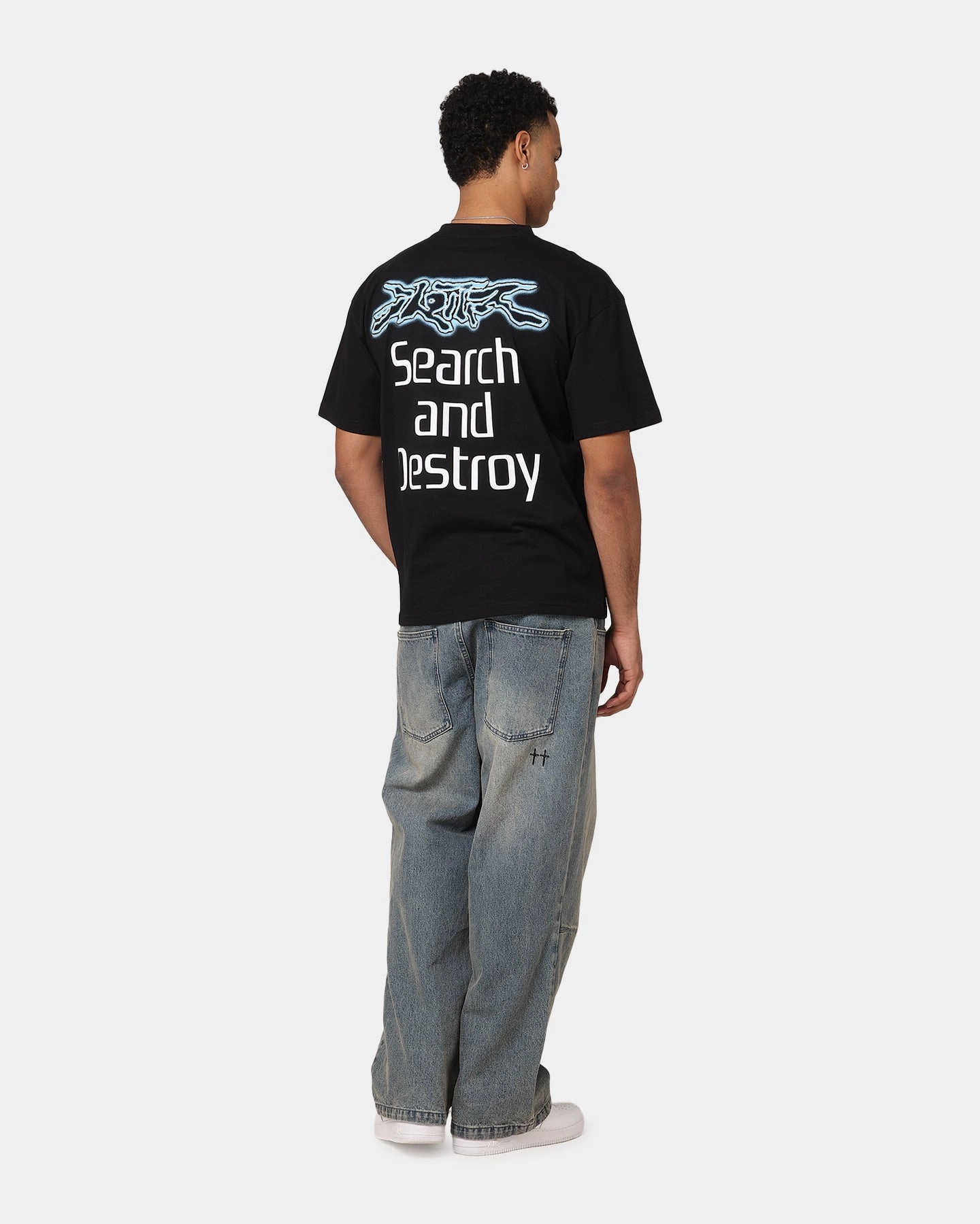 Loiter Search And Destroy T-Shirt Black Stylish Wear