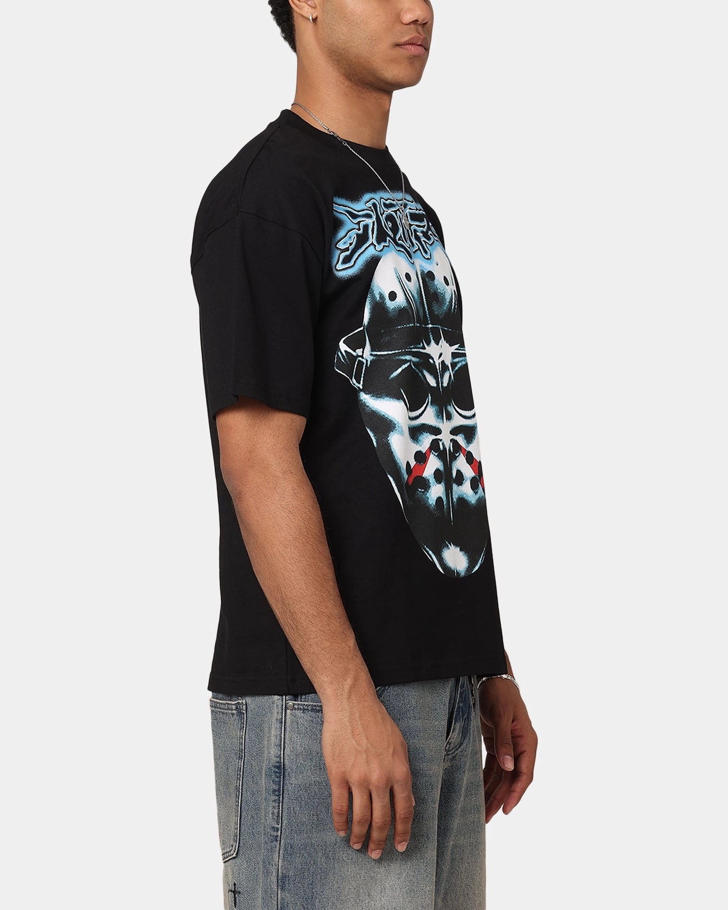 Relaxed Comfort Wear Loiter Search And Destroy T-Shirt Black