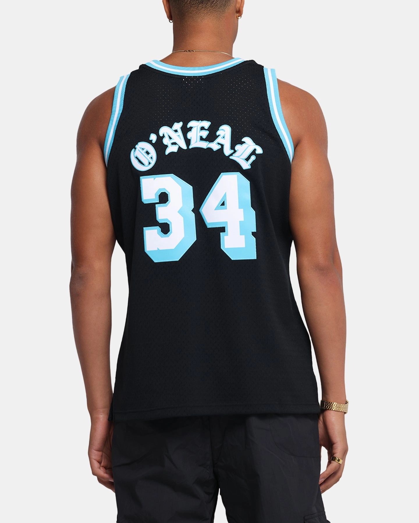 Temperature Control Weave Mitchell & Ness Los Angeles Lakers Shaquille O'Neal Legends Jersey Black/Blue