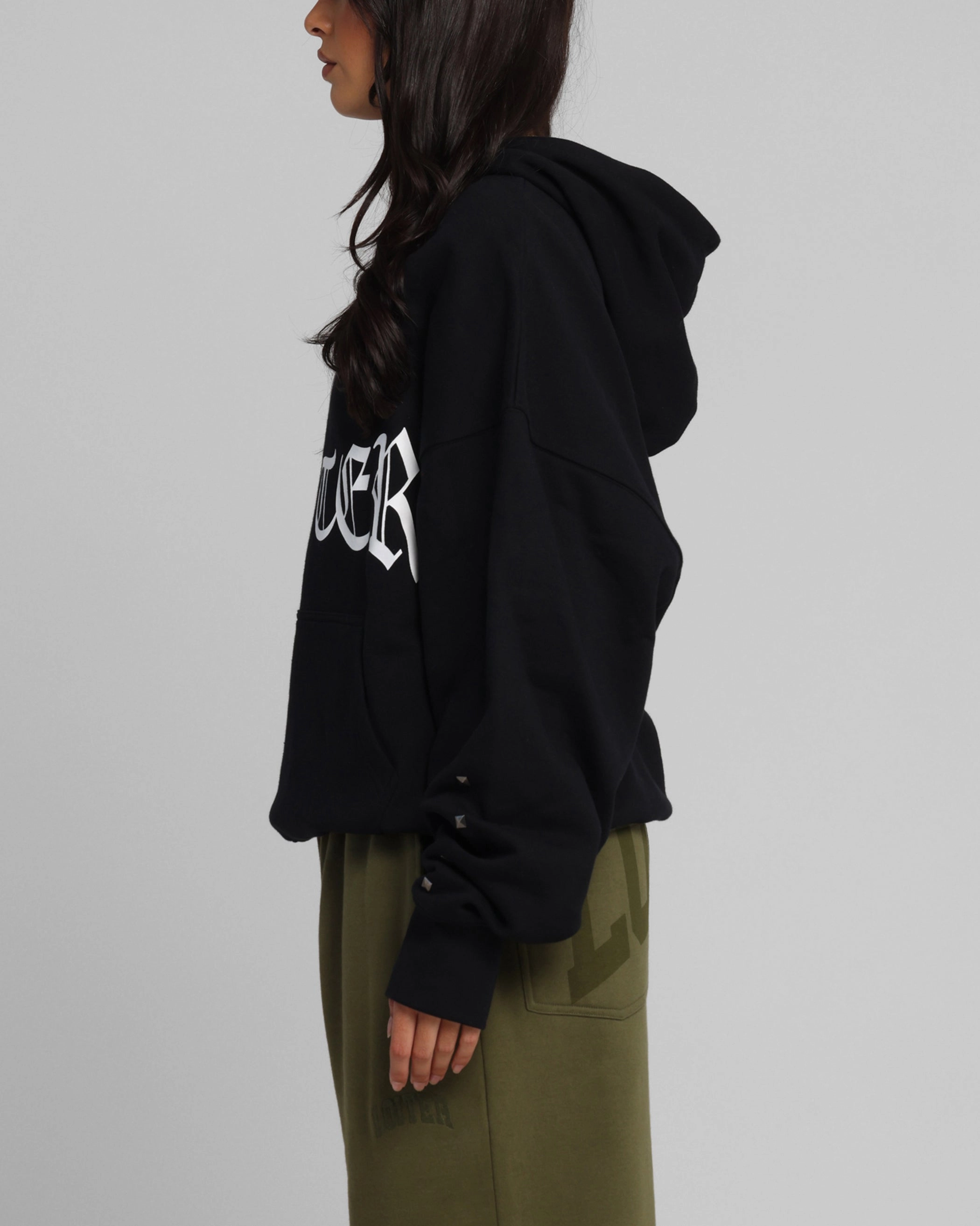 Loiter Bike Hoodie Black Packable Layer