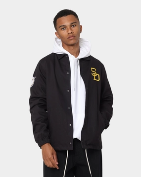 Recycled Polyester Blend New Era San Diego Padres Heritage Coach Jacket Black