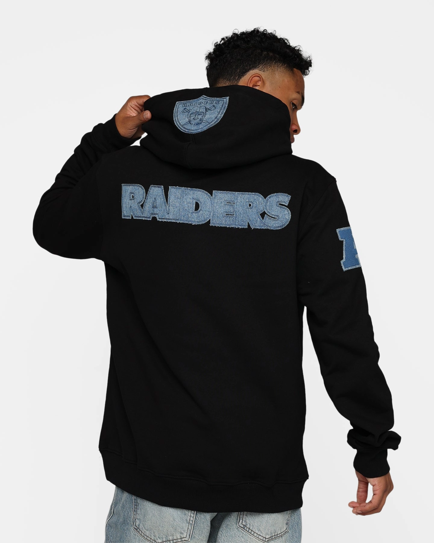 size - inclusive Frost Shield Pro Standard Las Vegas Raiders Varsity Blue Hoodie Black