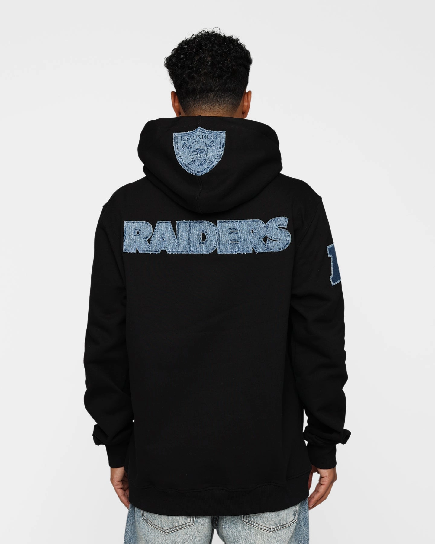 Pro Standard Las Vegas Raiders Varsity Blue Hoodie Black full-zip