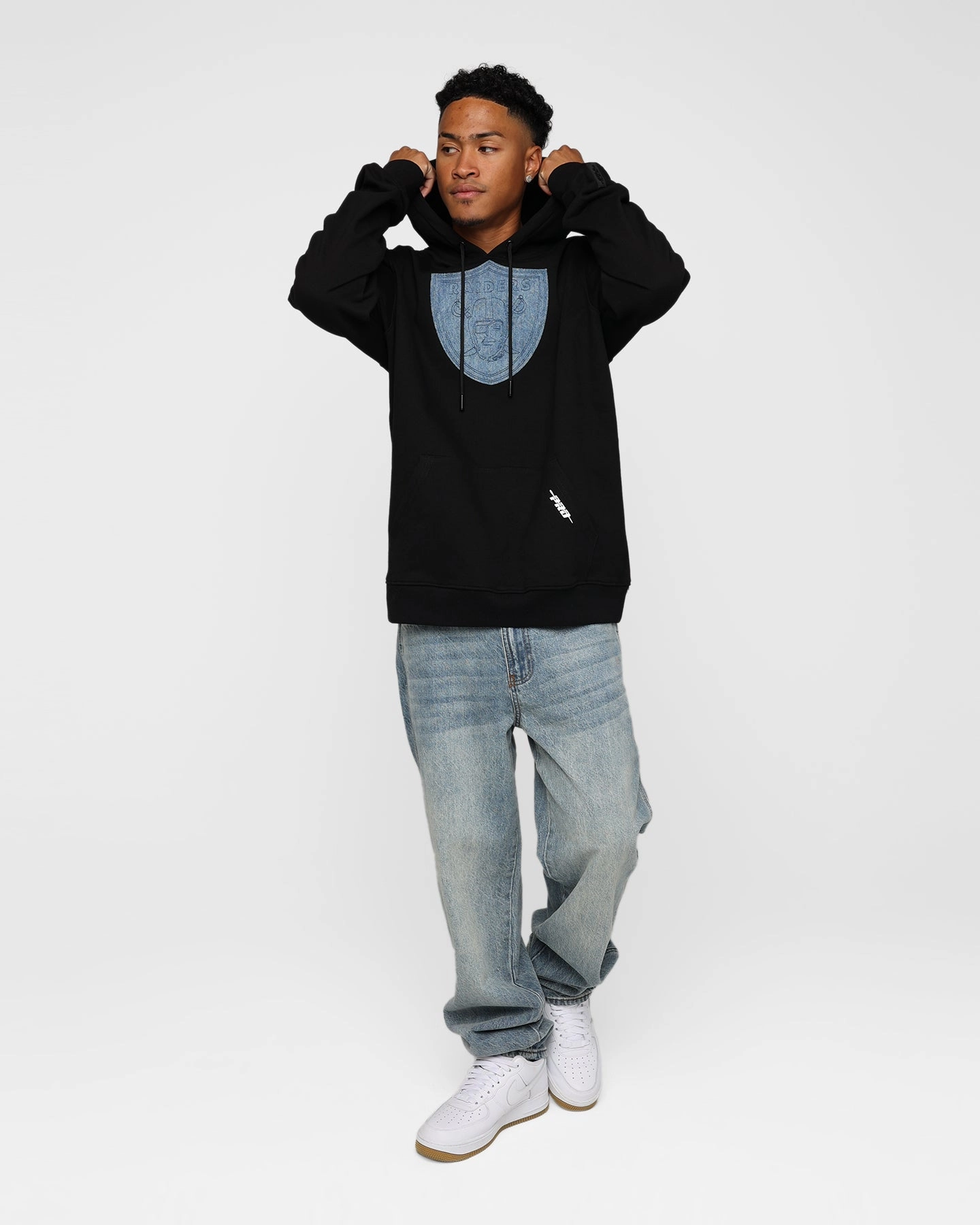 Silk Awareness Pro Standard Las Vegas Raiders Varsity Blue Hoodie Black