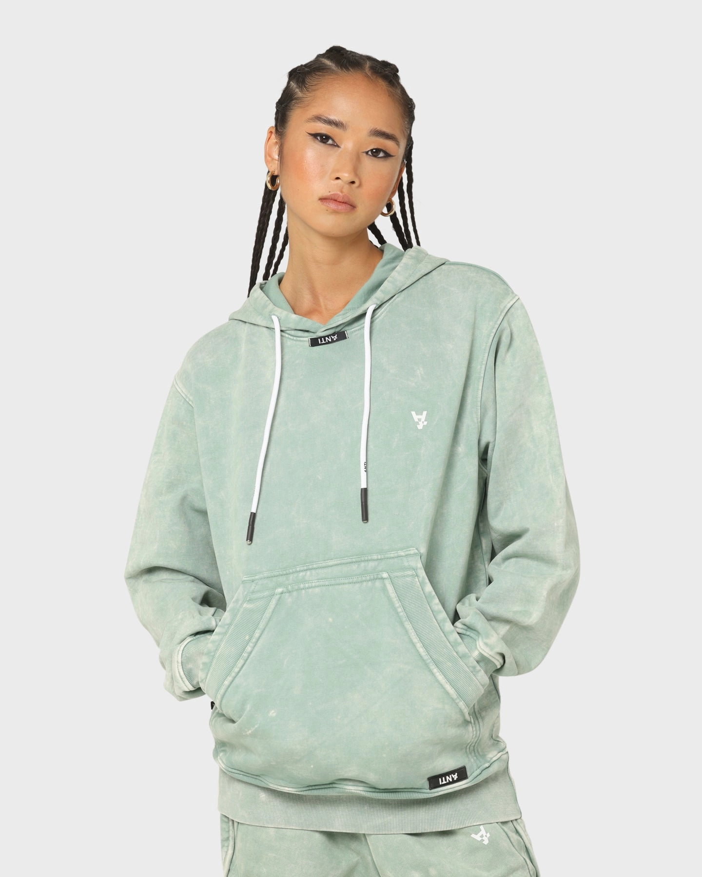 The Anti Order Anti Essential Hoodie Green Crystal Thermoregulating Insulation