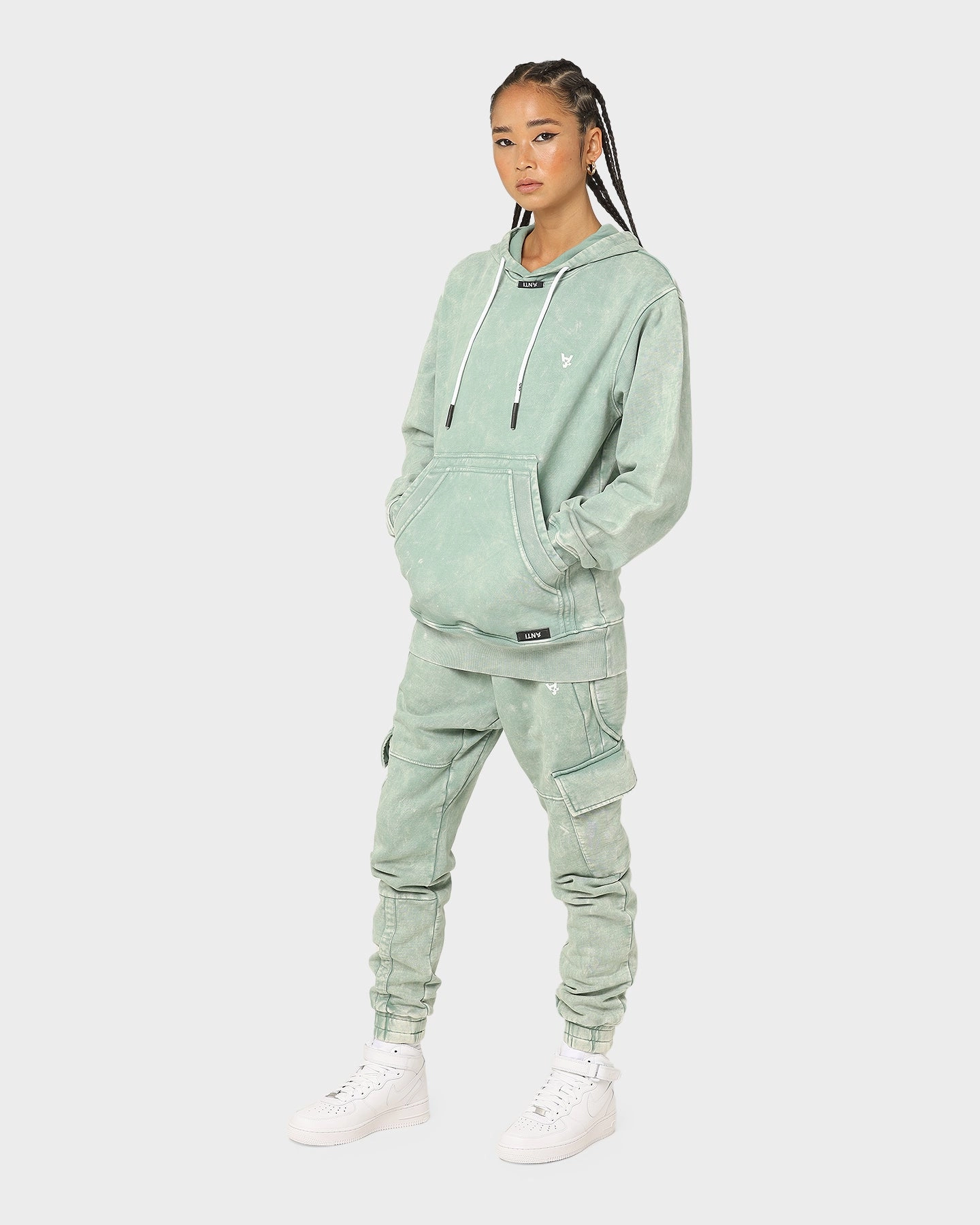 The Anti Order Anti Essential Hoodie Green Crystal afternoon