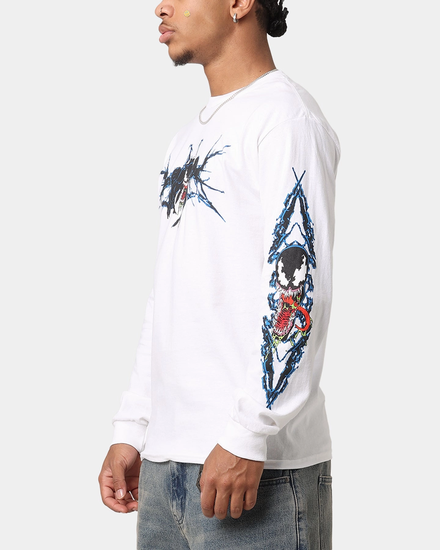 yoga clothing Weekend Look Goat Crew Marvel Spider-Man Y2K Venom Long Sleeve T-Shirt White