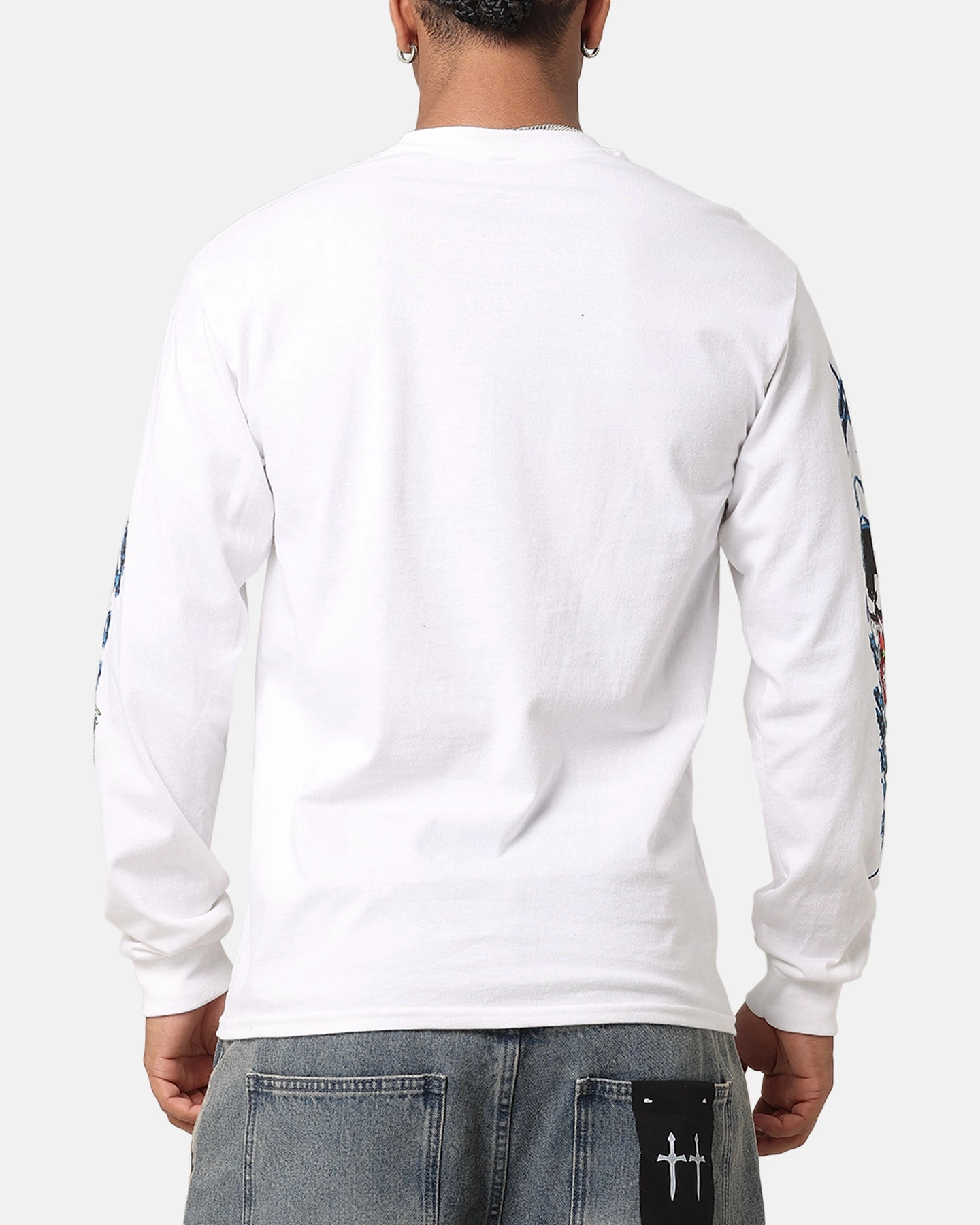 Goat Crew Marvel Spider-Man Y2K Venom Long Sleeve T-Shirt White Fur combination Seasonal Layering