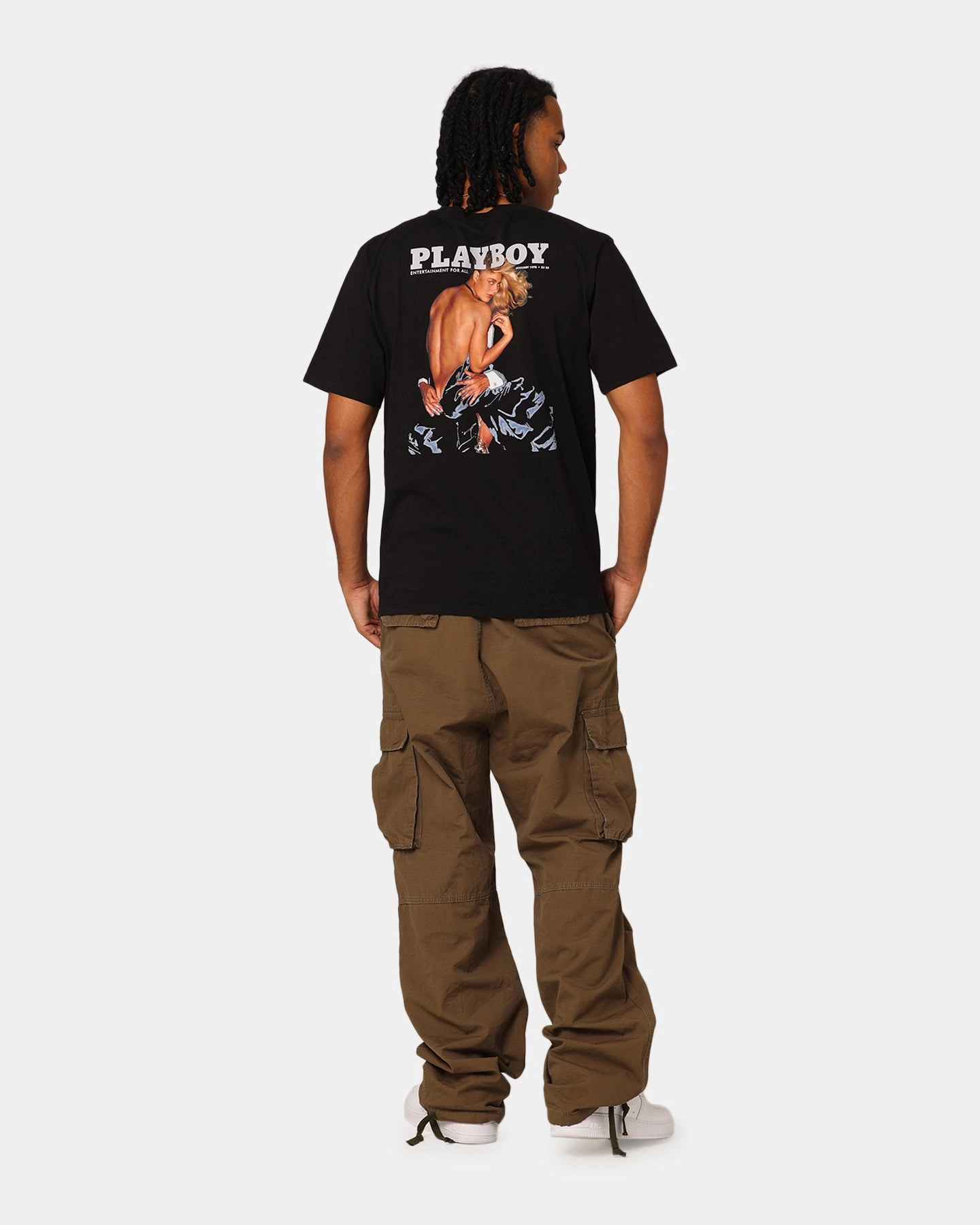 Chic Cut LightweightBlend Playboy January '78 Short Sleeve T-Shirt Black