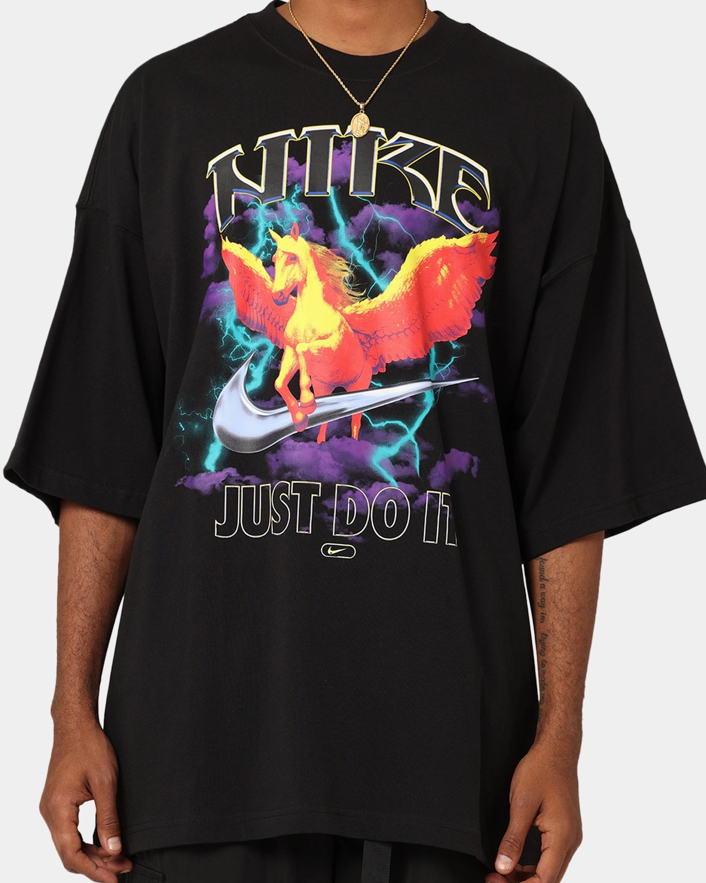 Minimal Outfit Trendy Apparel Nike Sportswear Oversized T-Shirt Black