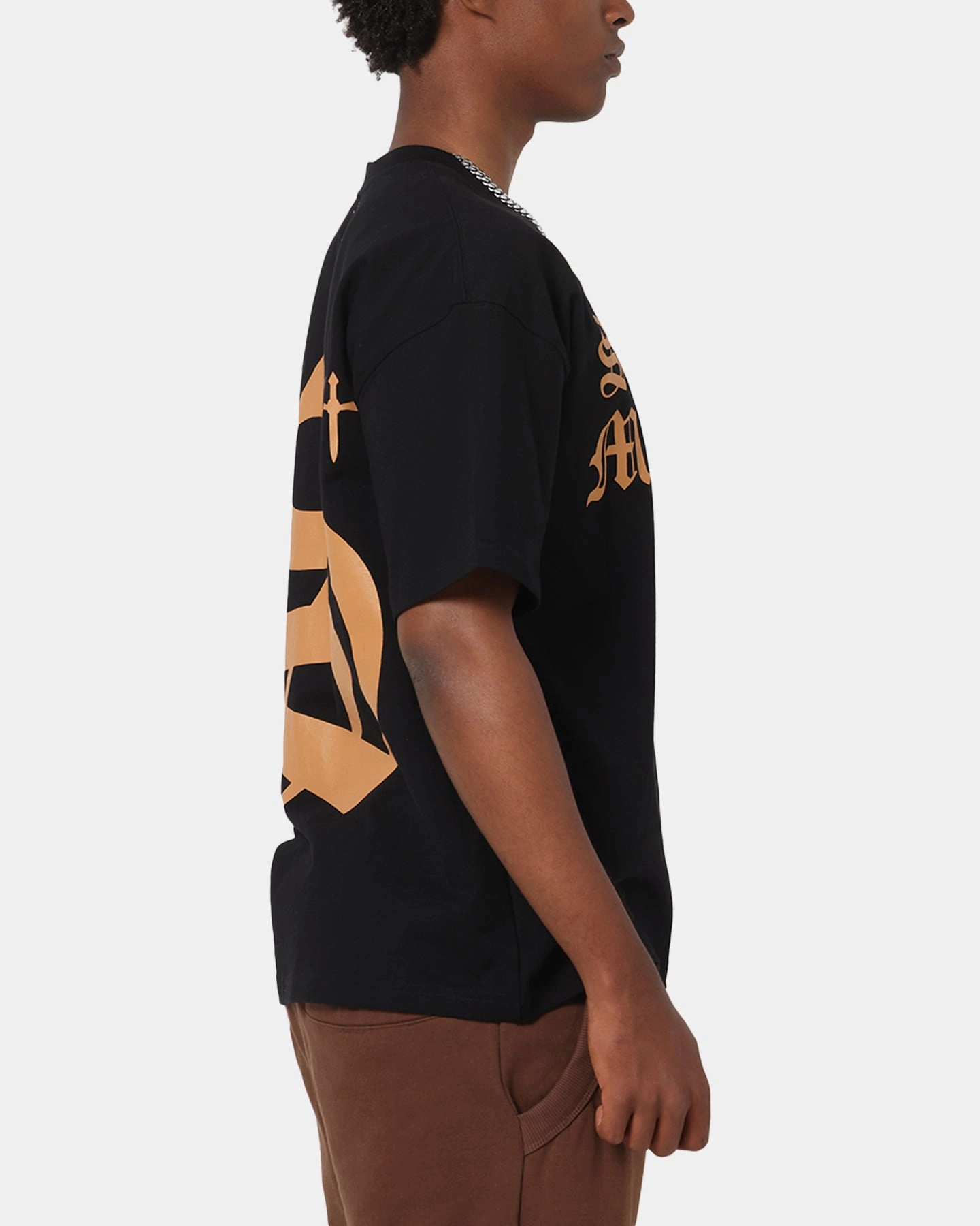 Saint Morta Sacred Script T-Shirt Black Comfortable Design