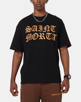 Saint Morta Sacred Script T-Shirt Black windproof Casual Comfort
