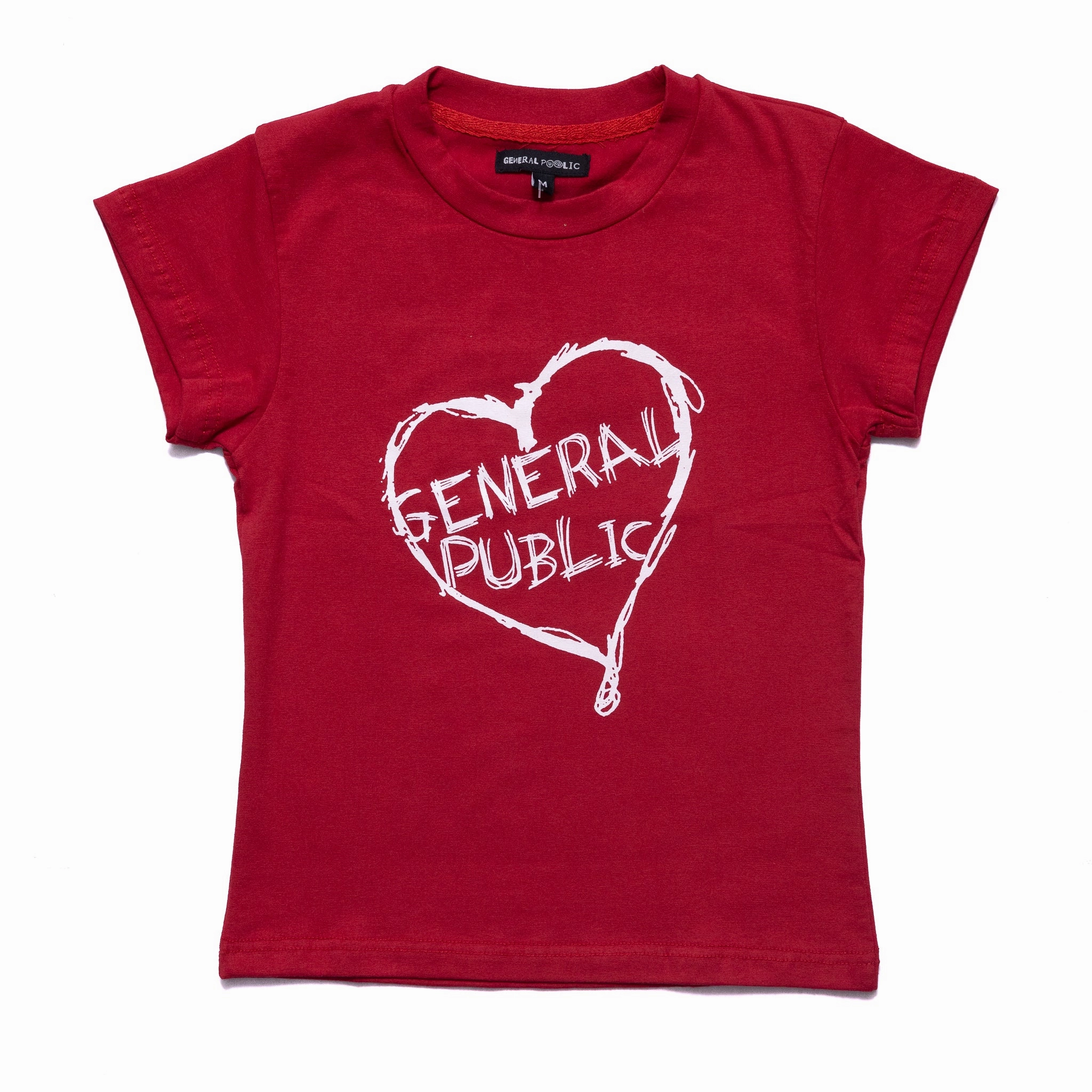 Holiday Style Trend General Public Heart Scribble Tee 'Red'