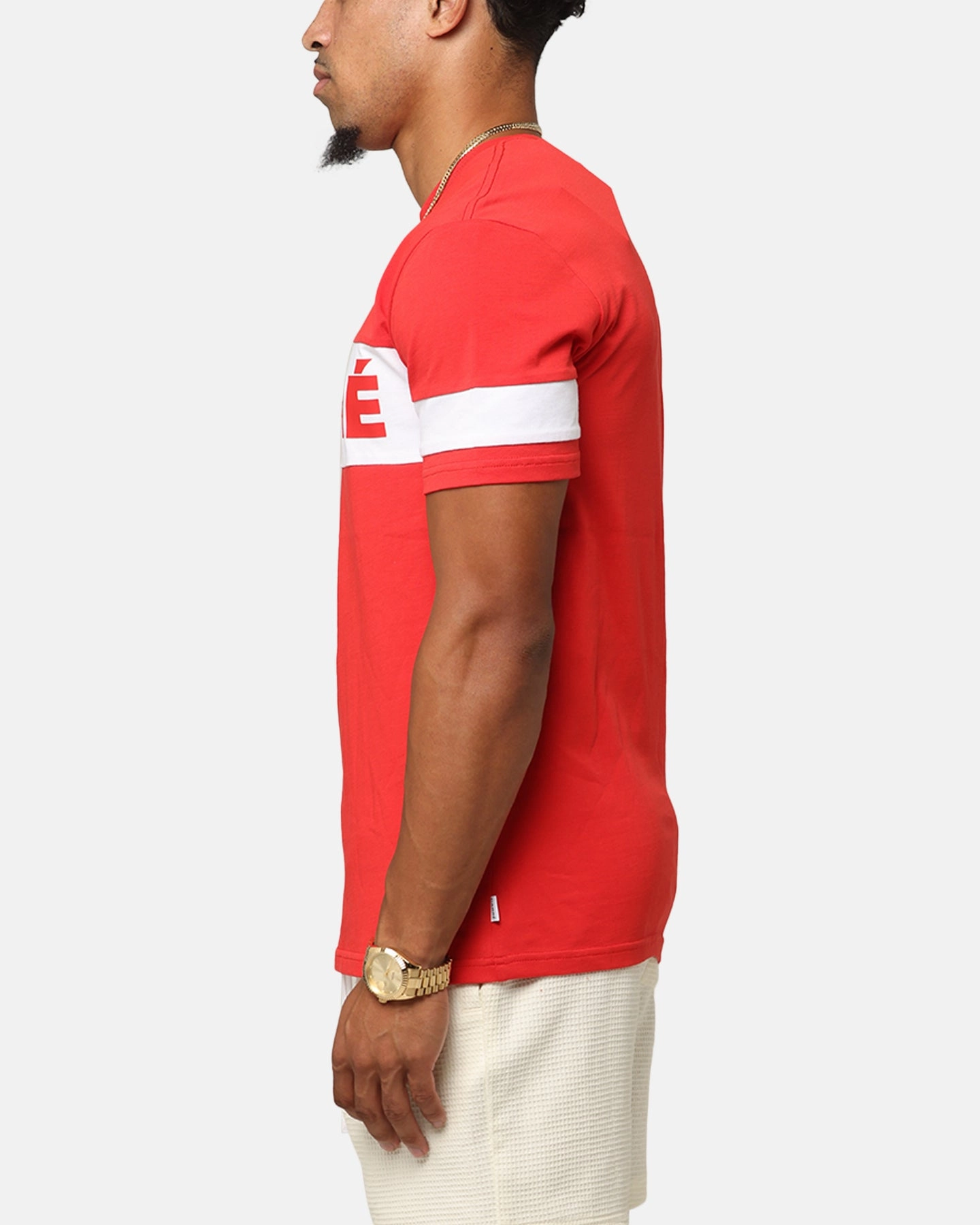 Everyday Essential Carre Bars T-Shirt Red/White