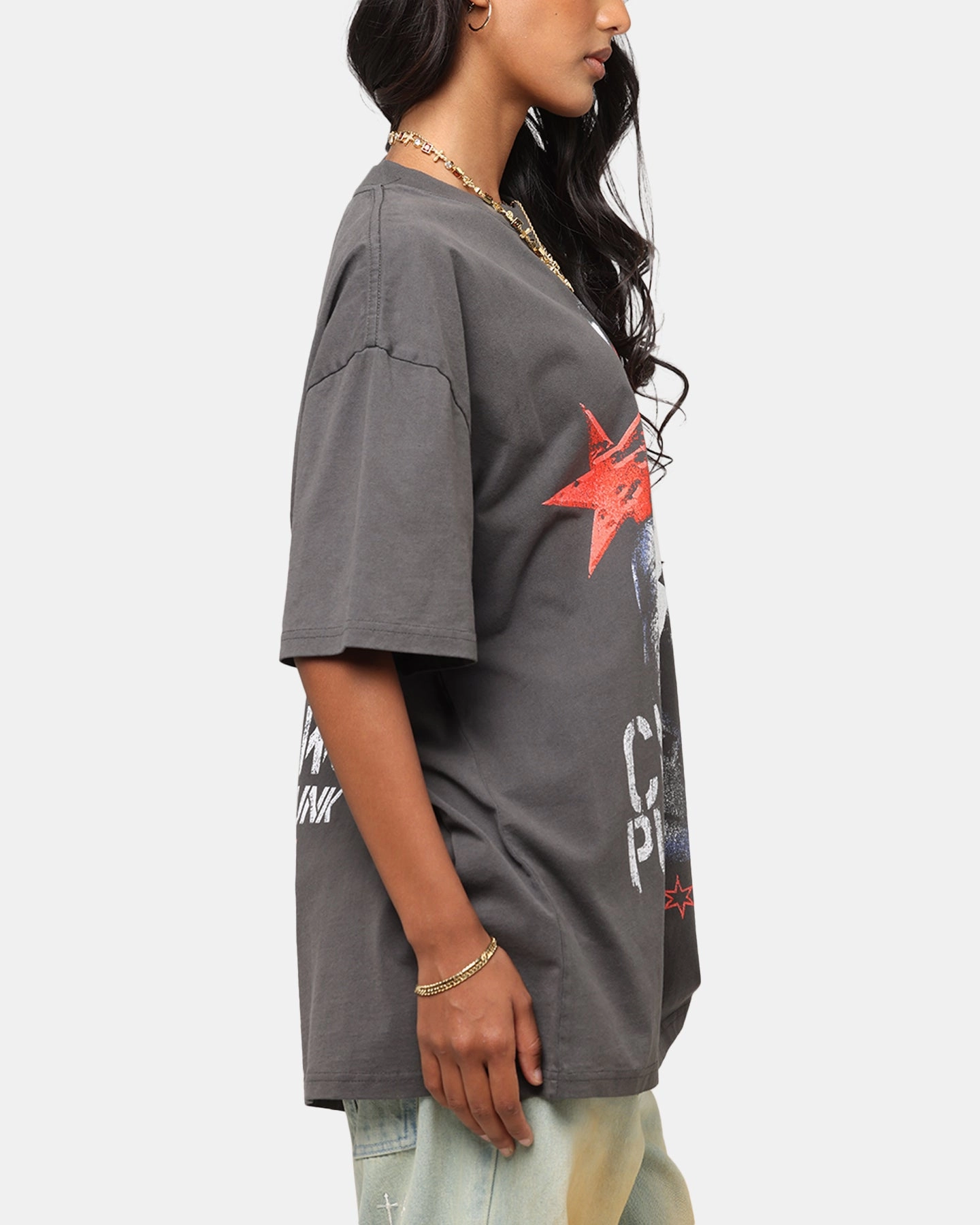 Leisure Wear Culture Kings X WWE CM Punk Heavyweight T-Shirt Black Wash