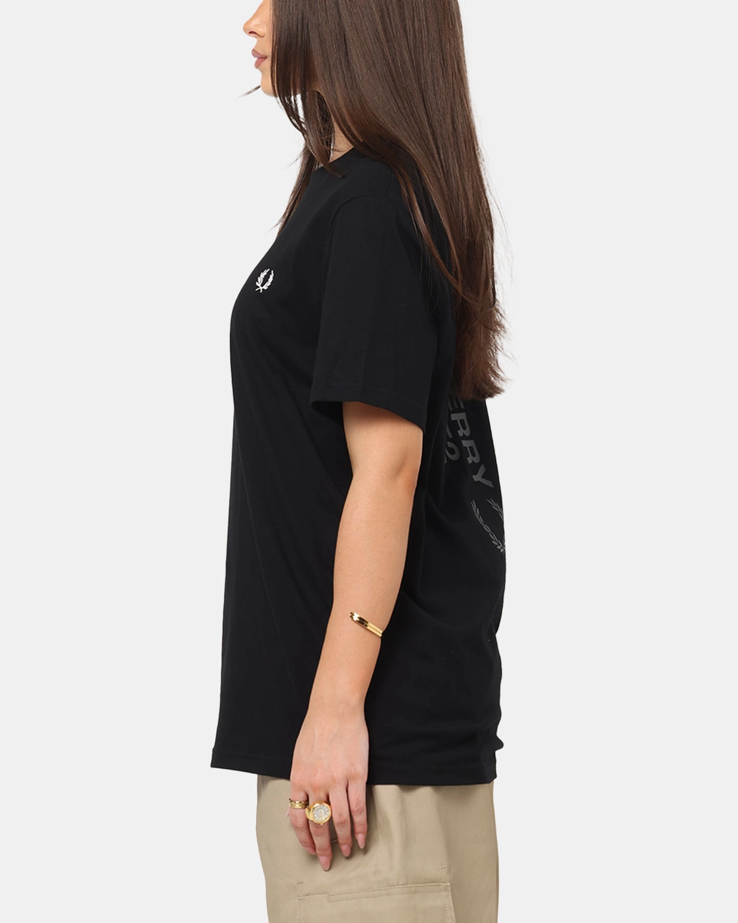 sporty wear Fred Perry Bold Branding T-Shirt Black